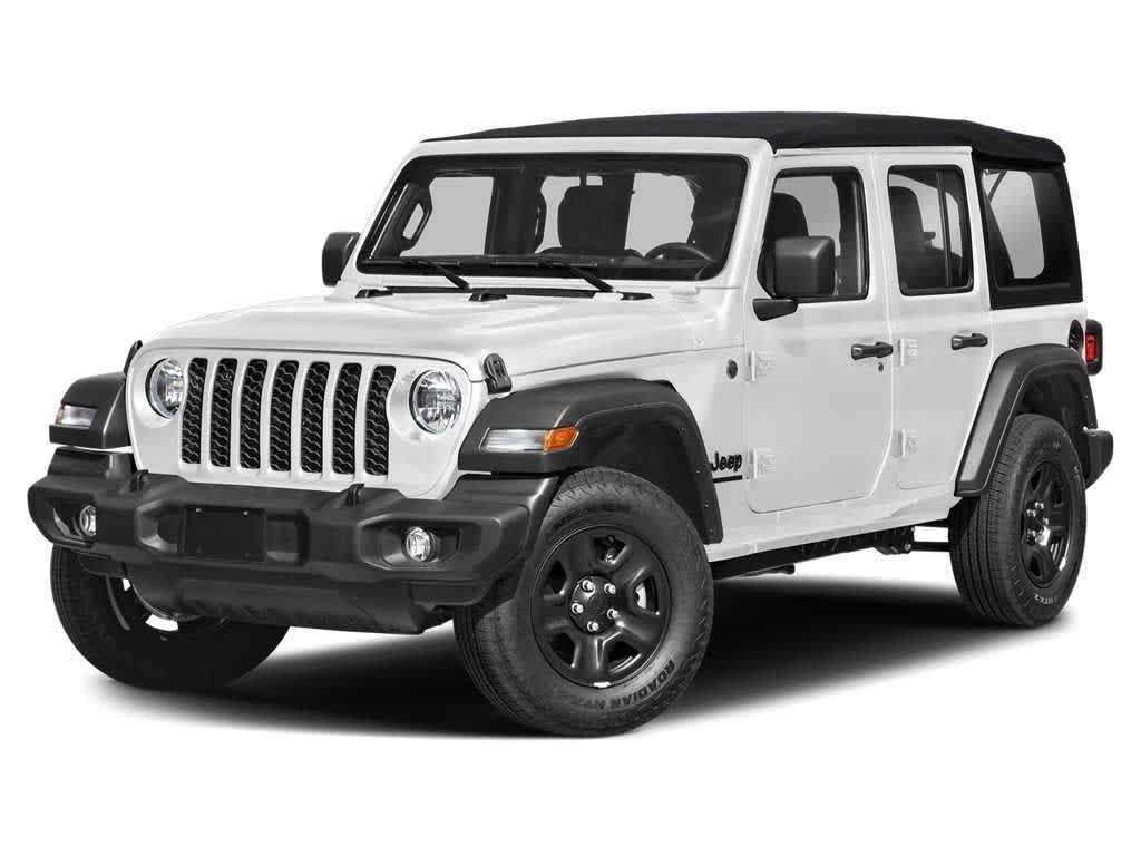 Bright White Clearcoat 2025 Jeep Wrangler Sahara 4-Door 4WD SUV / Crossover Four-Wheel Drive 8-Speed Automatic