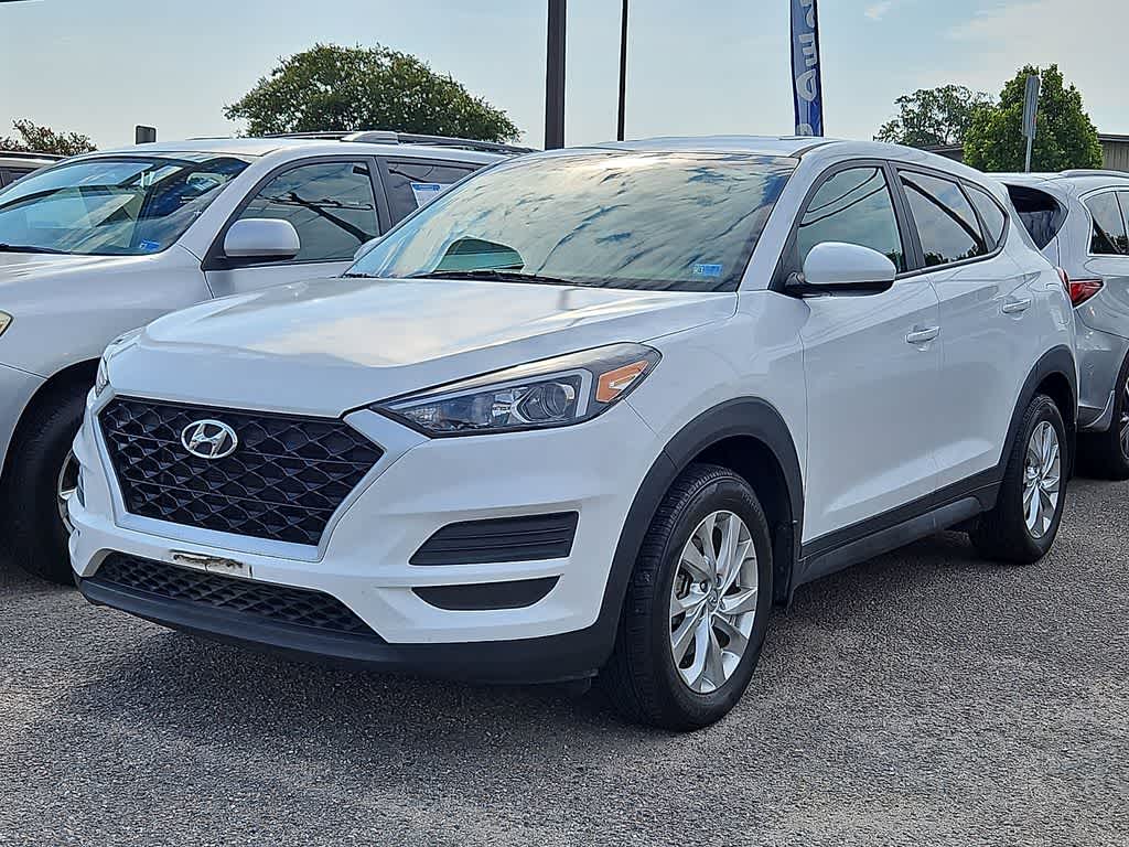 Cream White 2020 Hyundai Tucson SUV / Crossover Front-Wheel Drive 6-Speed Automatic