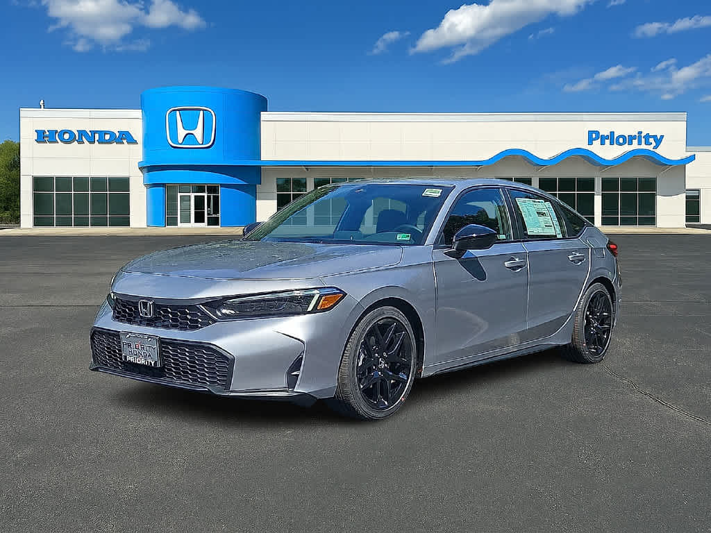 Solar Silver Metallic 2026 Honda Civic Hatchback Hatchback Front-Wheel Drive Continuously Variable Transmission
