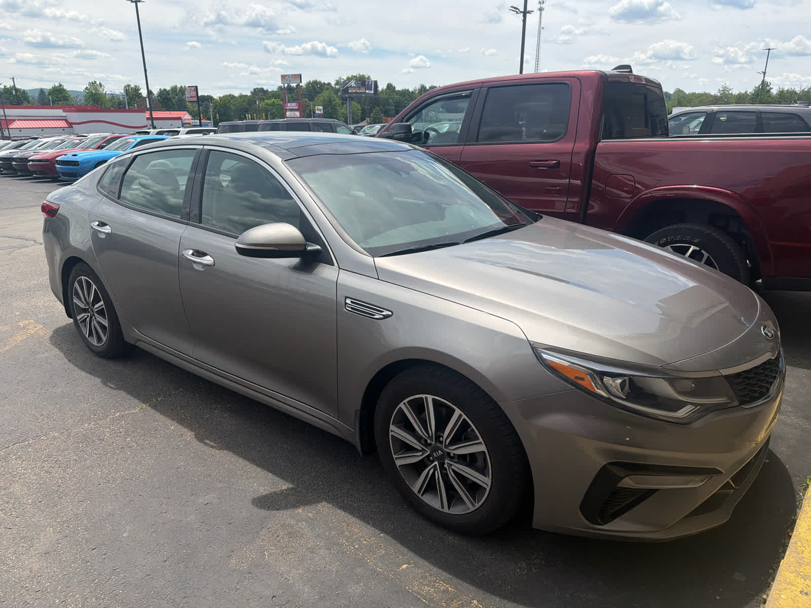 Titanium Silver 2019 Kia Optima EX FWD Sedan 7-Speed Automatic