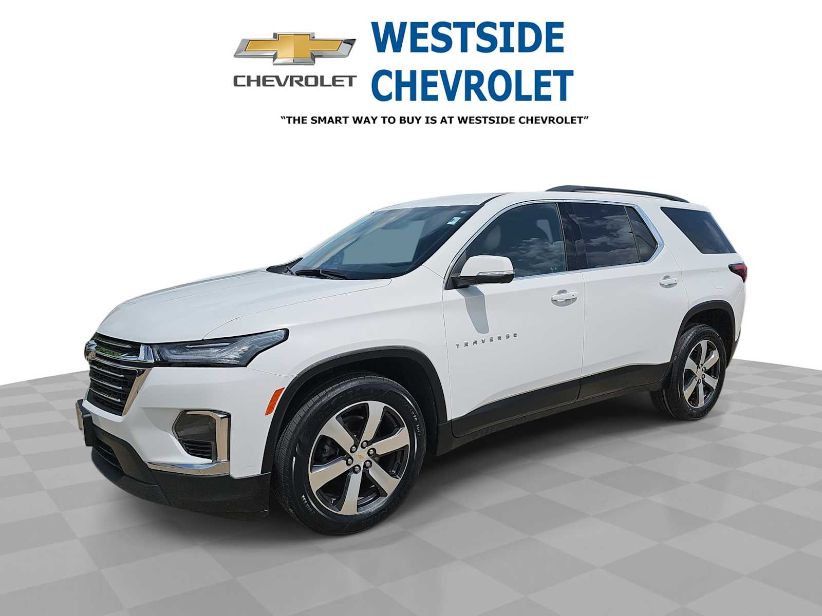 Summit White 2023 Chevrolet Traverse SUV / Crossover Four-Wheel Drive 9-Speed Automatic