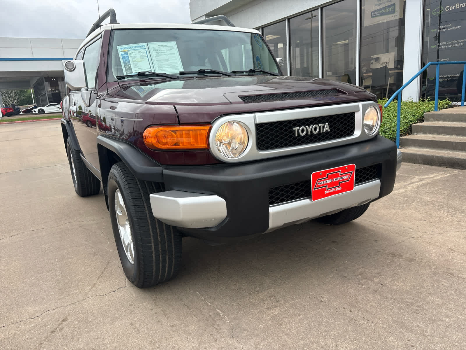 White/Black Cherry Pearl 2007 Toyota FJ Cruiser 4WD SUV / Crossover Four-Wheel Drive Automatic