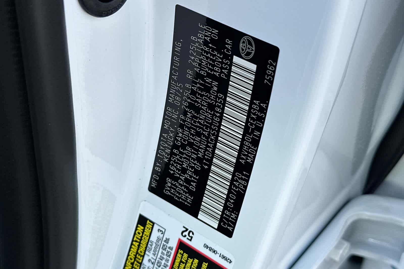 2025 Toyota Camry SE photo 20