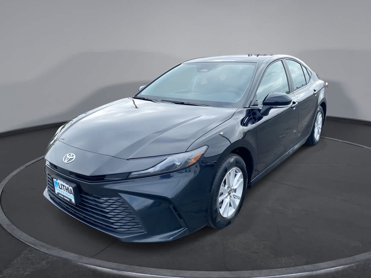 Midnight Black Metallic 2025 Toyota Camry LE AWD Sedan All-Wheel Drive Continuously Variable Transmission