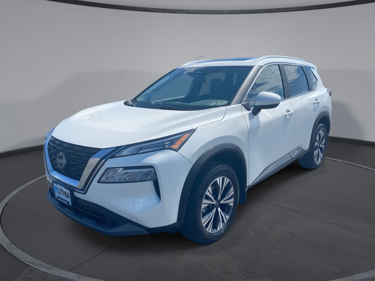 Pearl White Tricoat 2023 Nissan Rogue SV AWD SUV / Crossover All-Wheel Drive Continuously Variable Transmission