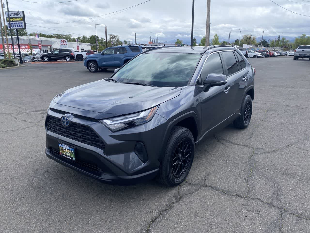 Magnetic Gray Metallic 2024 Toyota RAV4 Hybrid LE AWD SUV / Crossover All-Wheel Drive Continuously Variable Transmission