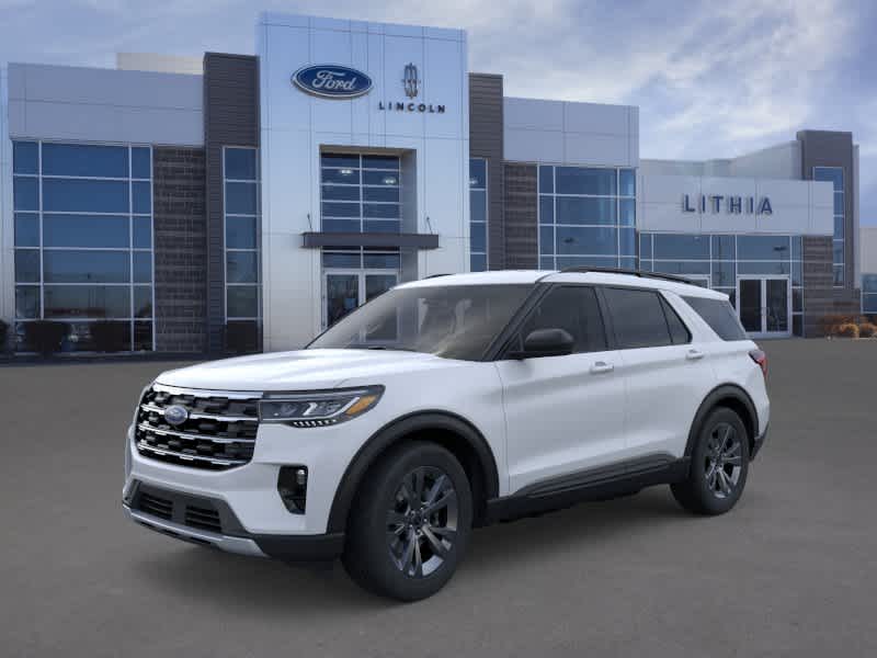 Space White Metallic 2026 Ford Explorer SUV / Crossover All-Wheel Drive Automatic