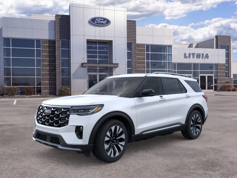 Star White Metallic Tri-Coat 2026 Ford Explorer SUV / Crossover All-Wheel Drive Automatic