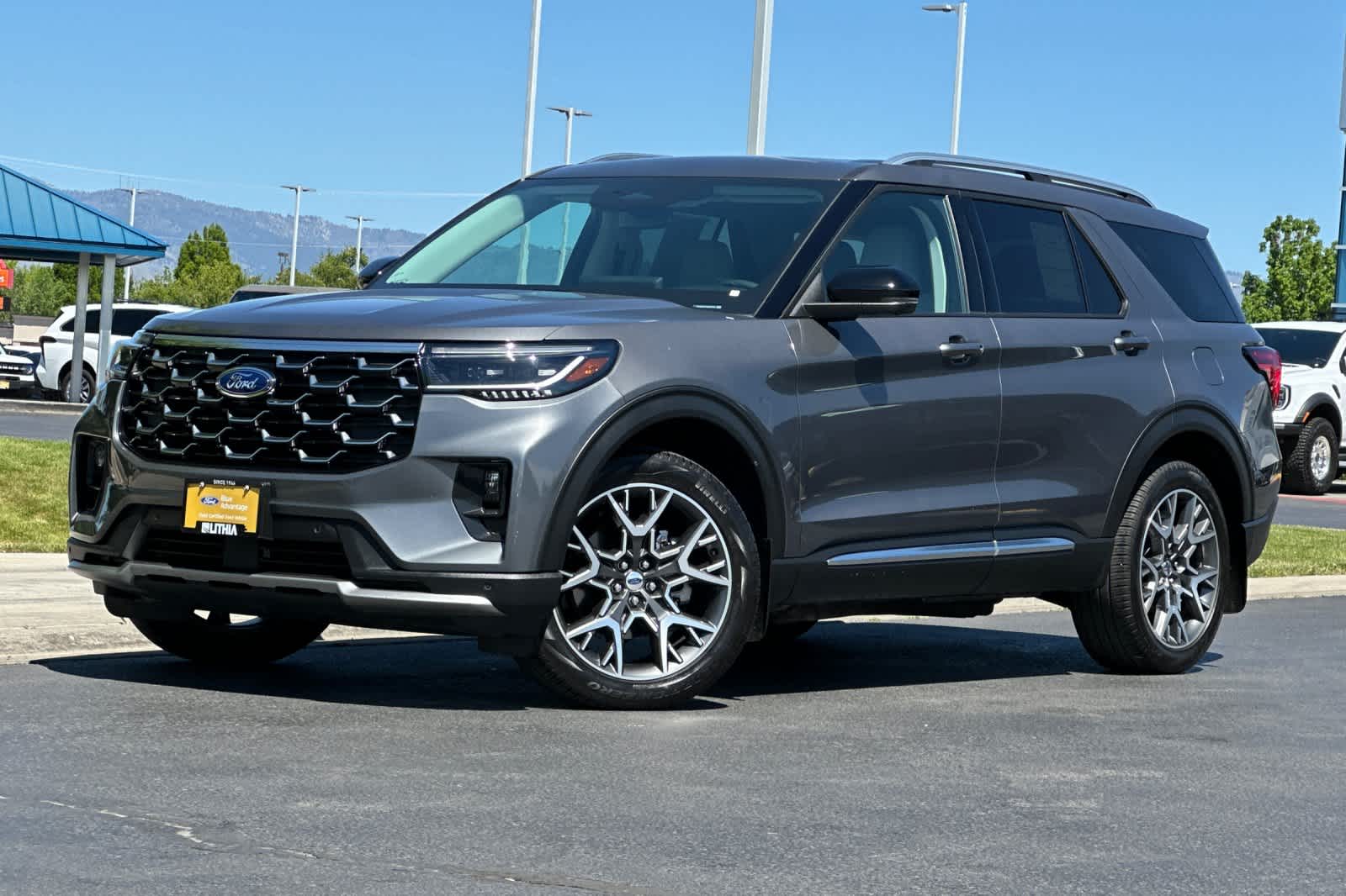 Carbonized Gray Metallic 2025 Ford Explorer SUV / Crossover All-Wheel Drive Automatic