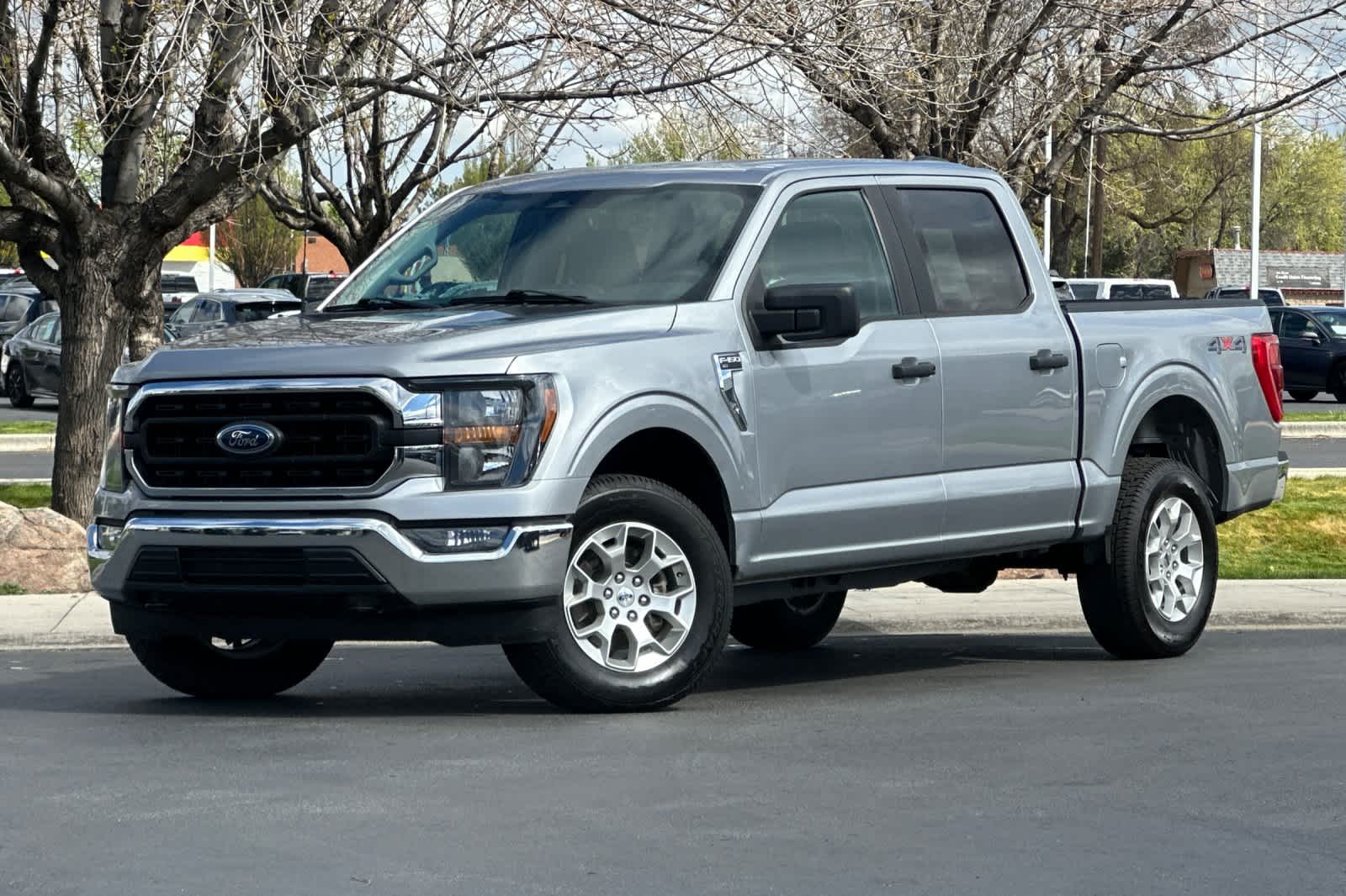 Iconic Silver Metallic 2023 Ford F-150 Pickup Truck Four-Wheel Drive Automatic