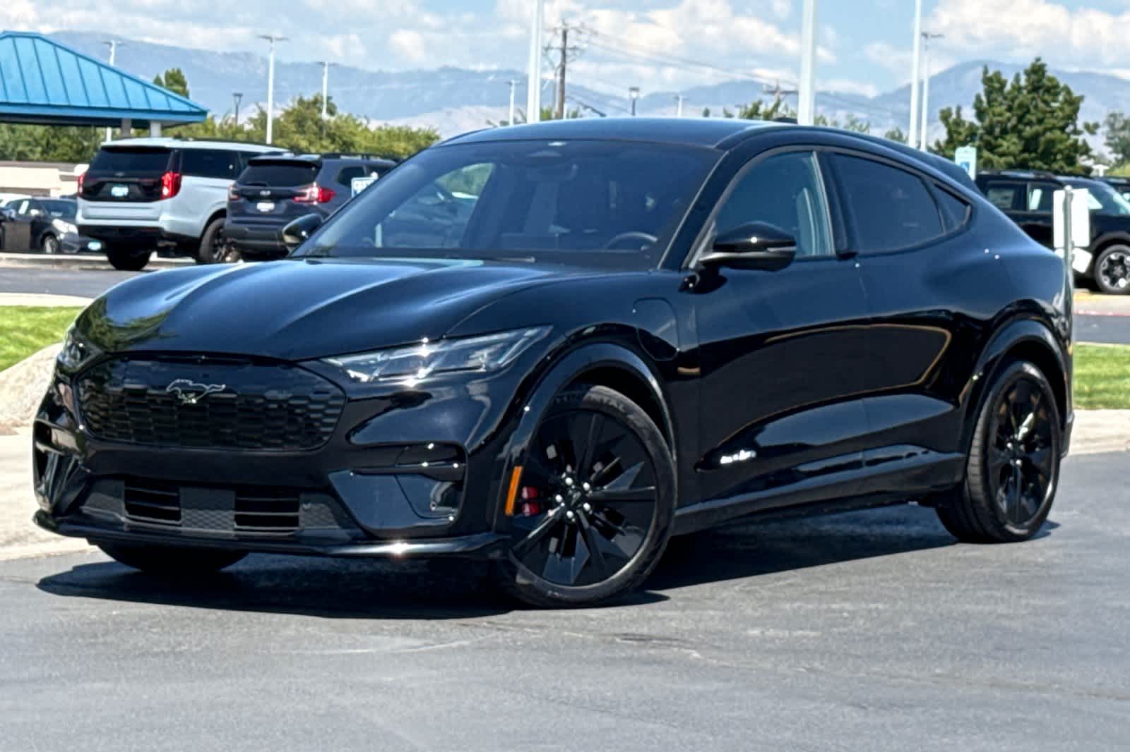 Shadow Black 2025 Ford Mustang Mach-E SUV / Crossover All-Wheel Drive 1-Speed Automatic