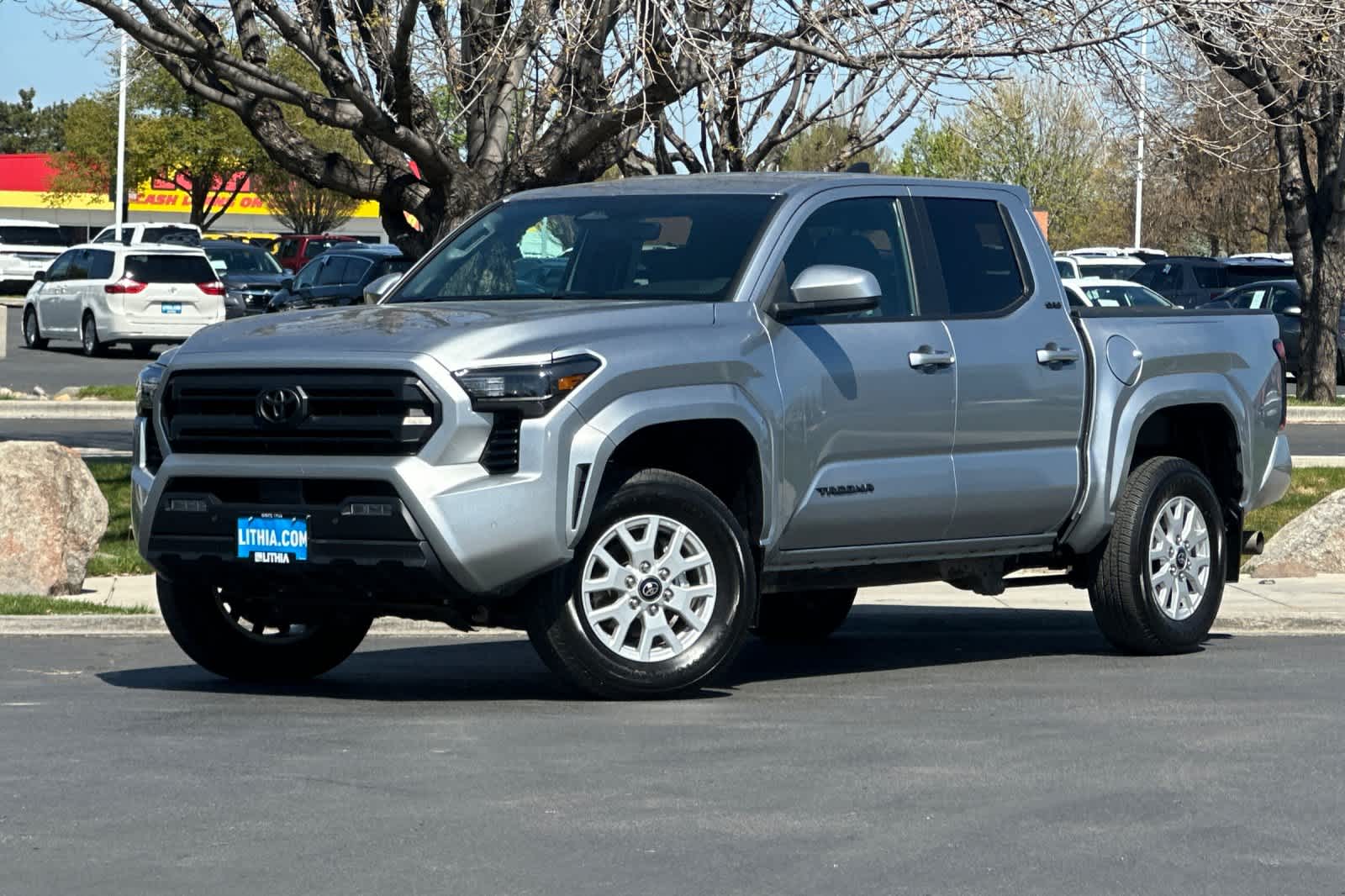 Celestial Silver Metallic 2024 Toyota Tacoma Pickup Truck Four-Wheel Drive Automatic