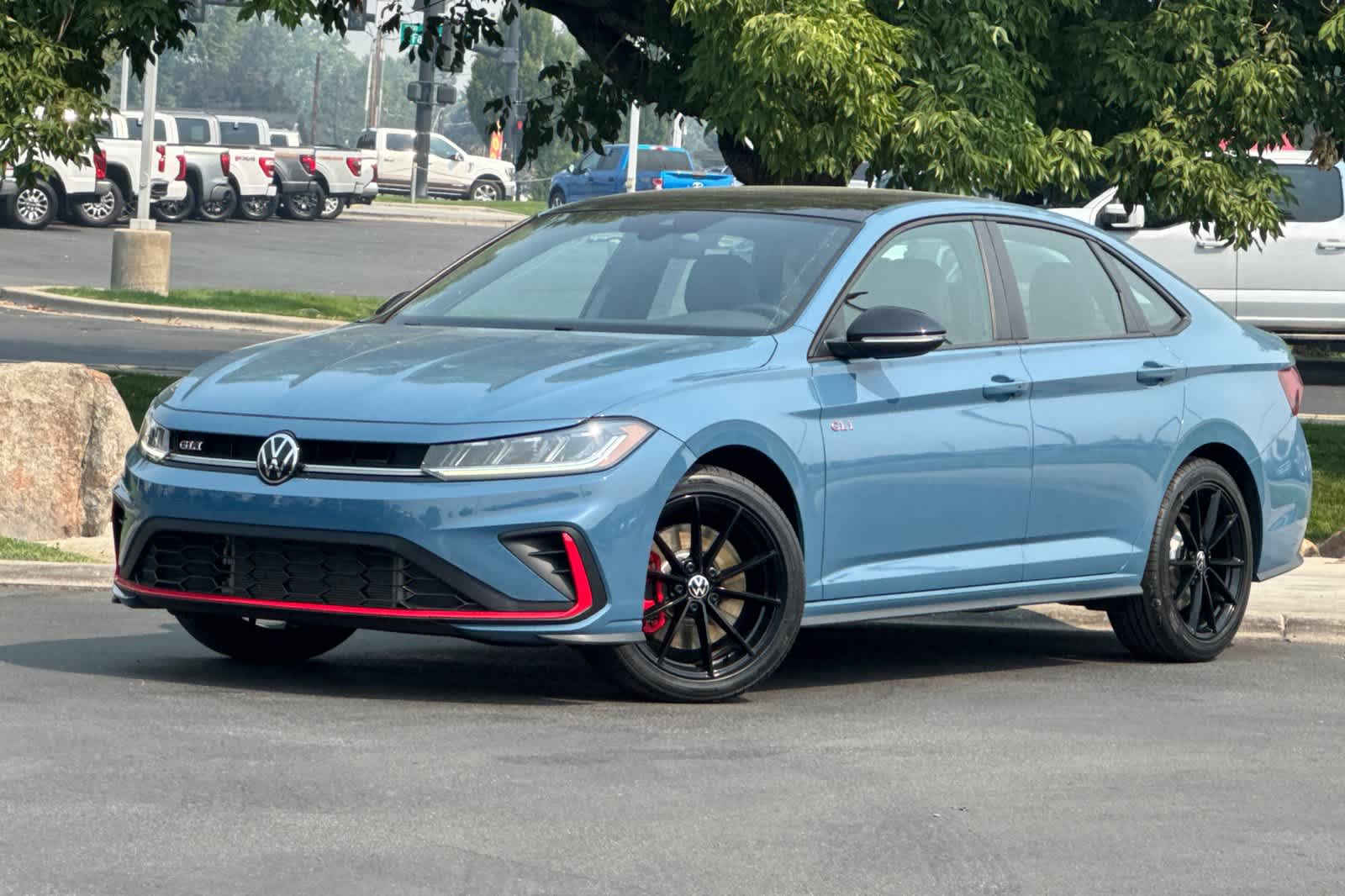 Monterey Blue Pearl w/Deep Black Roof 2025 Volkswagen Jetta GLI Sedan Front-Wheel Drive 7-Speed Automatic