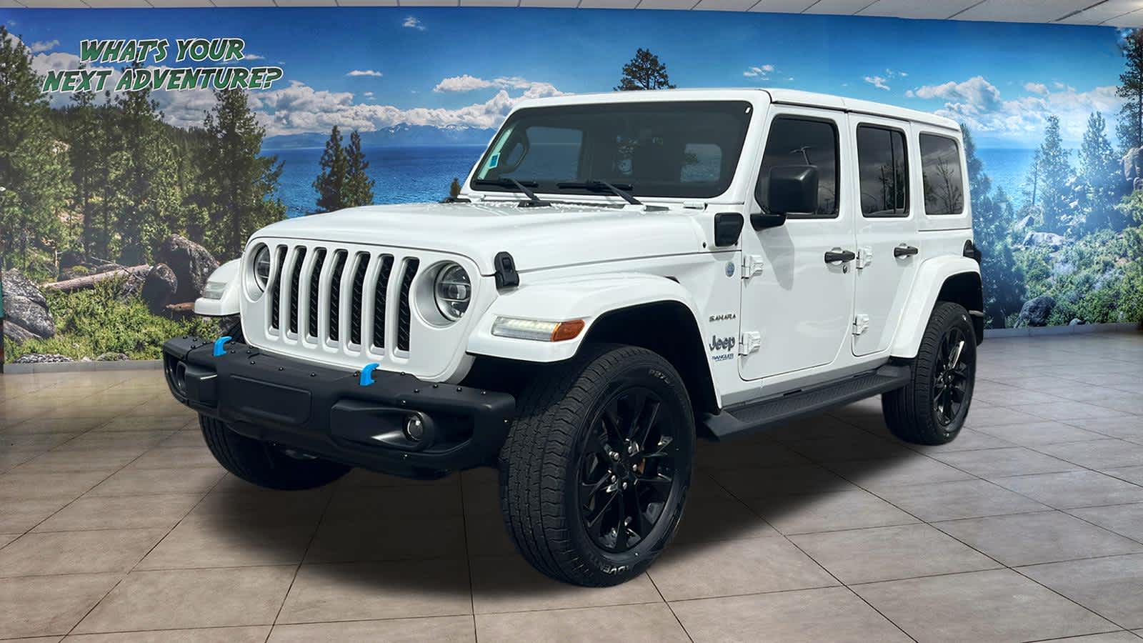 Bright White Clearcoat 2022 Jeep Wrangler 4xe Sahara 4WD SUV / Crossover Four-Wheel Drive 8-Speed Automatic