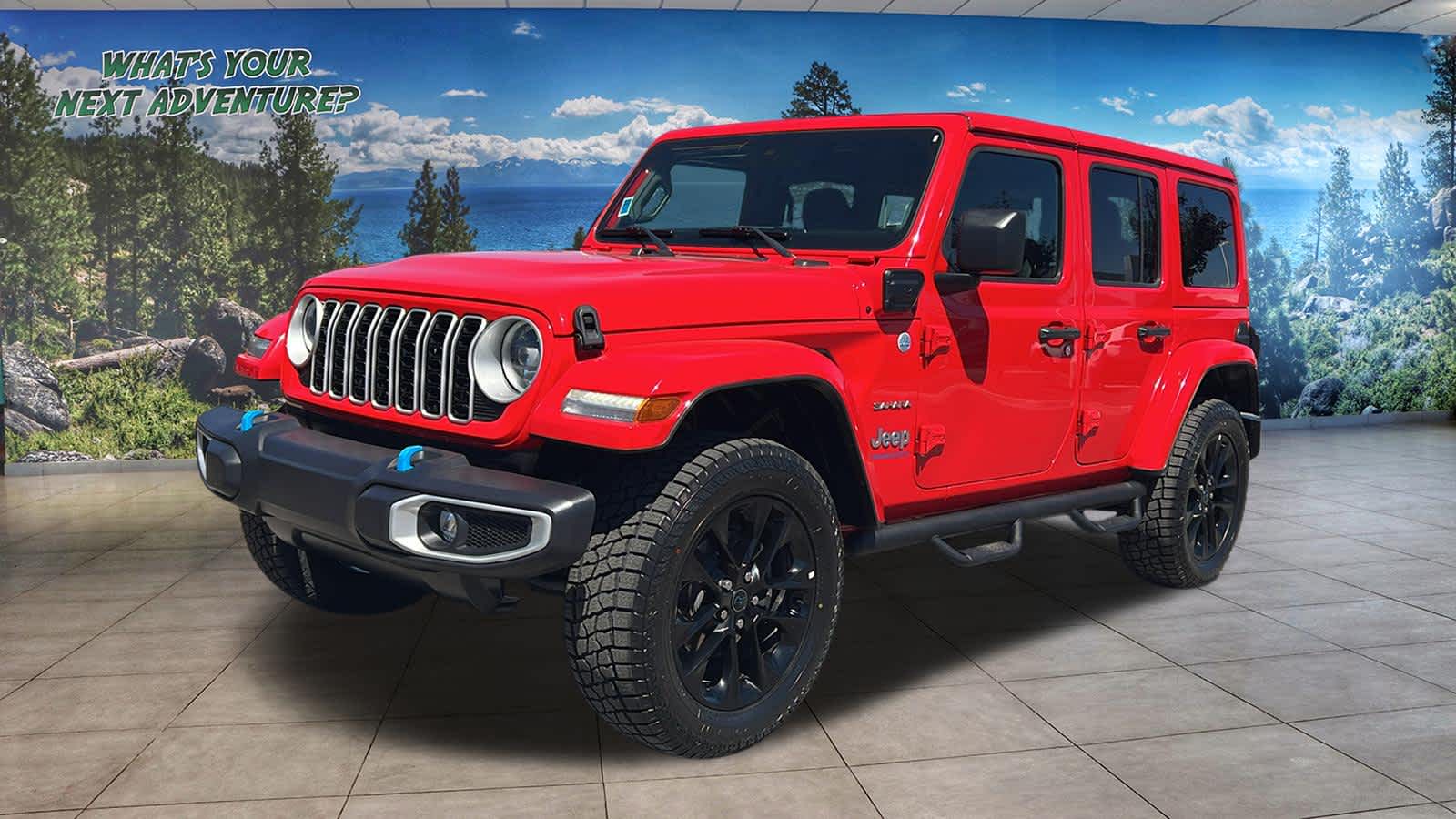 Firecracker Red Clearcoat 2024 Jeep Wrangler 4xe SUV / Crossover Four-Wheel Drive 8-Speed Automatic