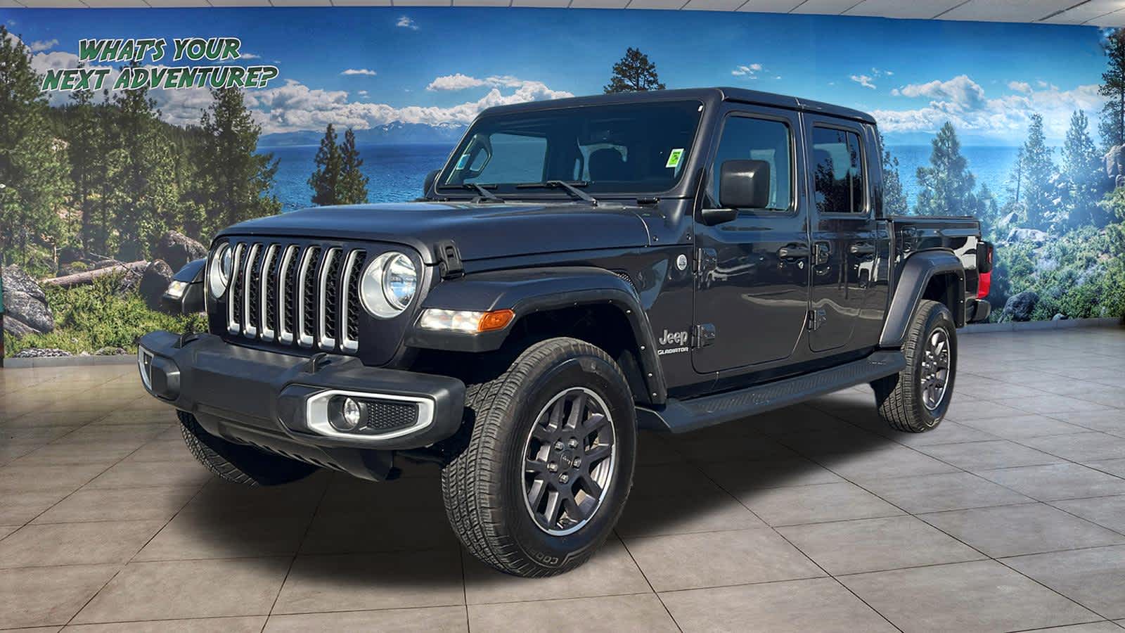Gray (Granite Crystal Metallic Clearcoat) 2022 Jeep Gladiator Pickup Truck Four-Wheel Drive 8-Speed Automatic