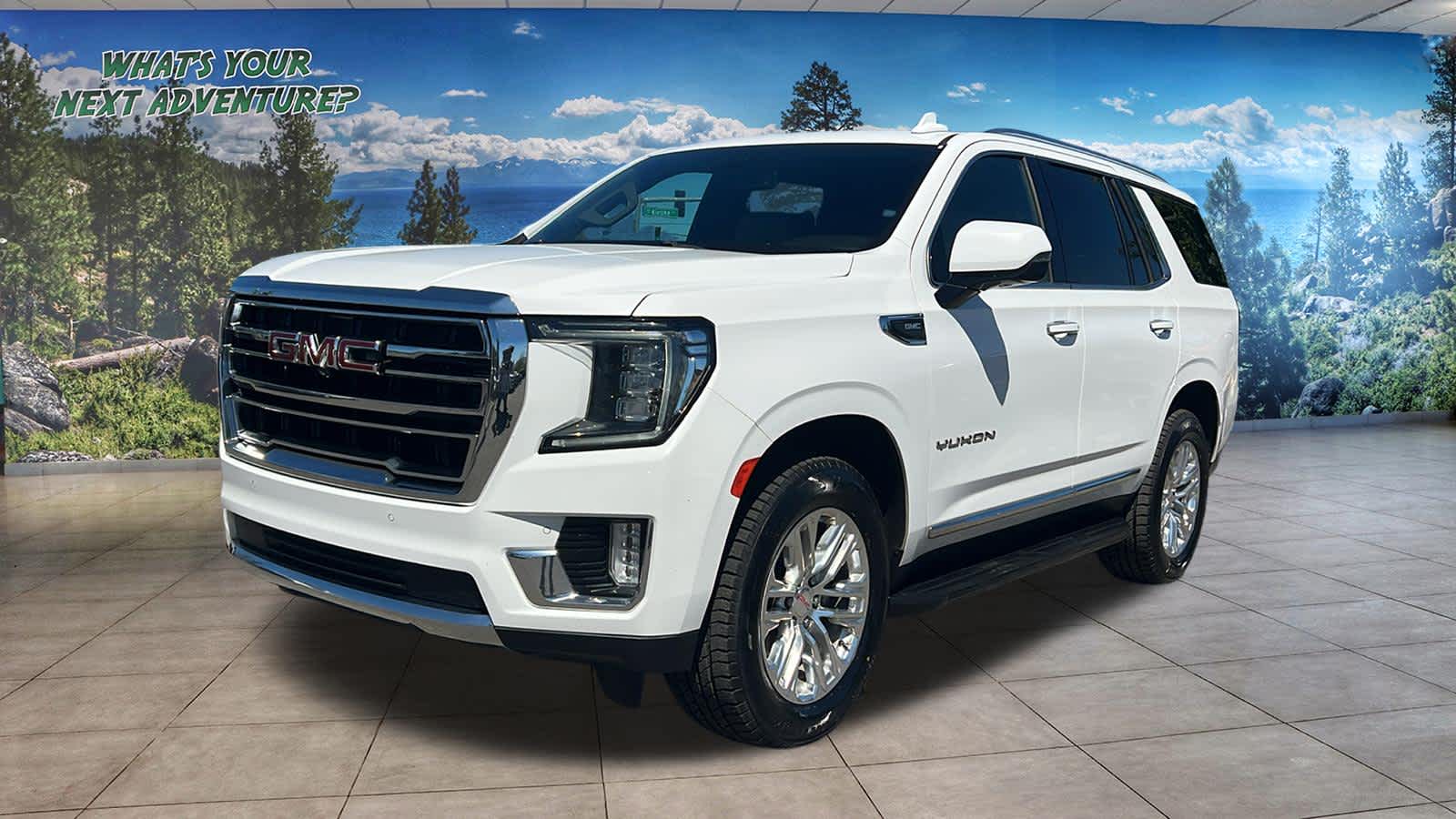 Summit White 2021 GMC Yukon SUV / Crossover Four-Wheel Drive Automatic