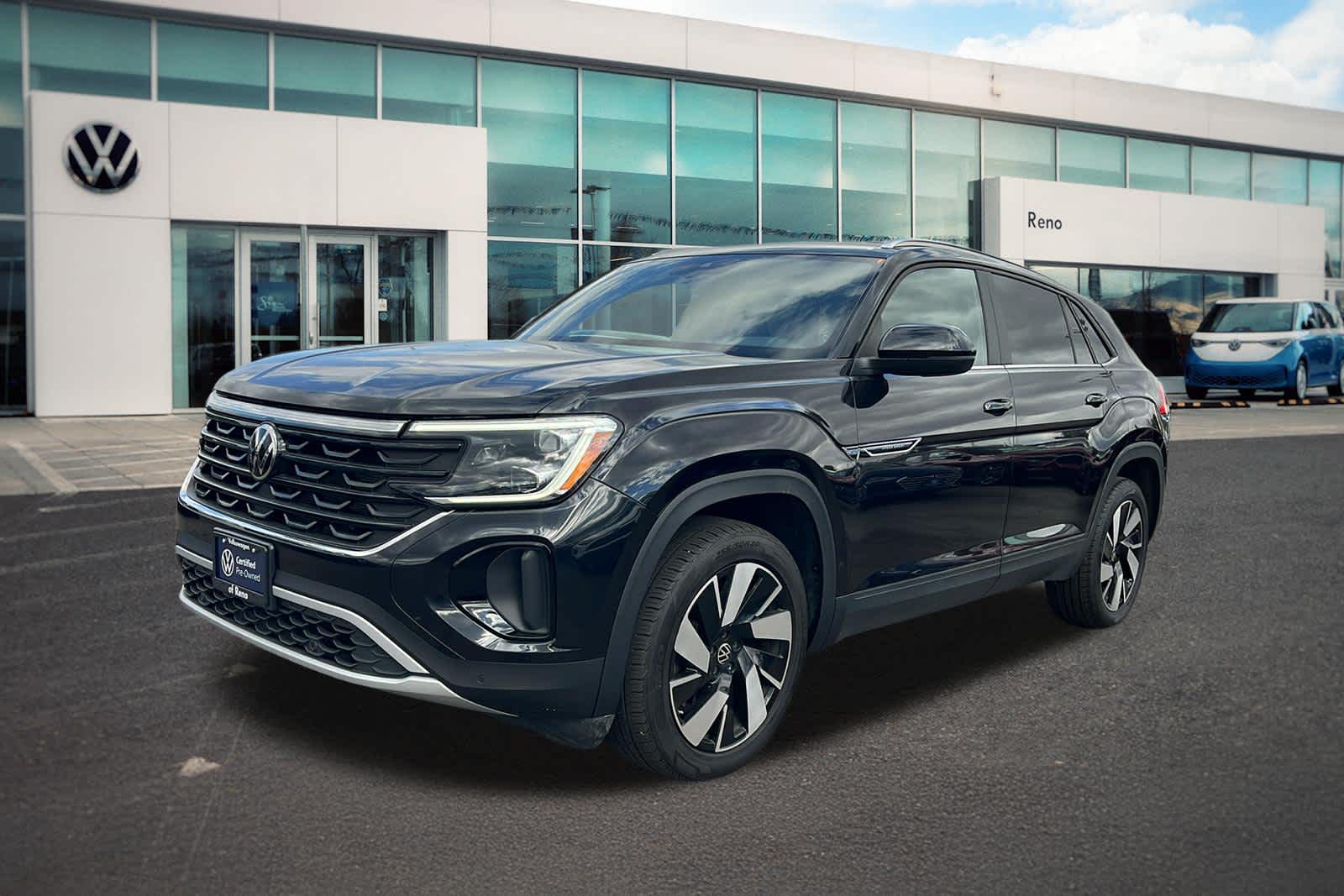 Black 2024 Volkswagen Atlas Cross Sport SUV / Crossover All-Wheel Drive 8-Speed Automatic