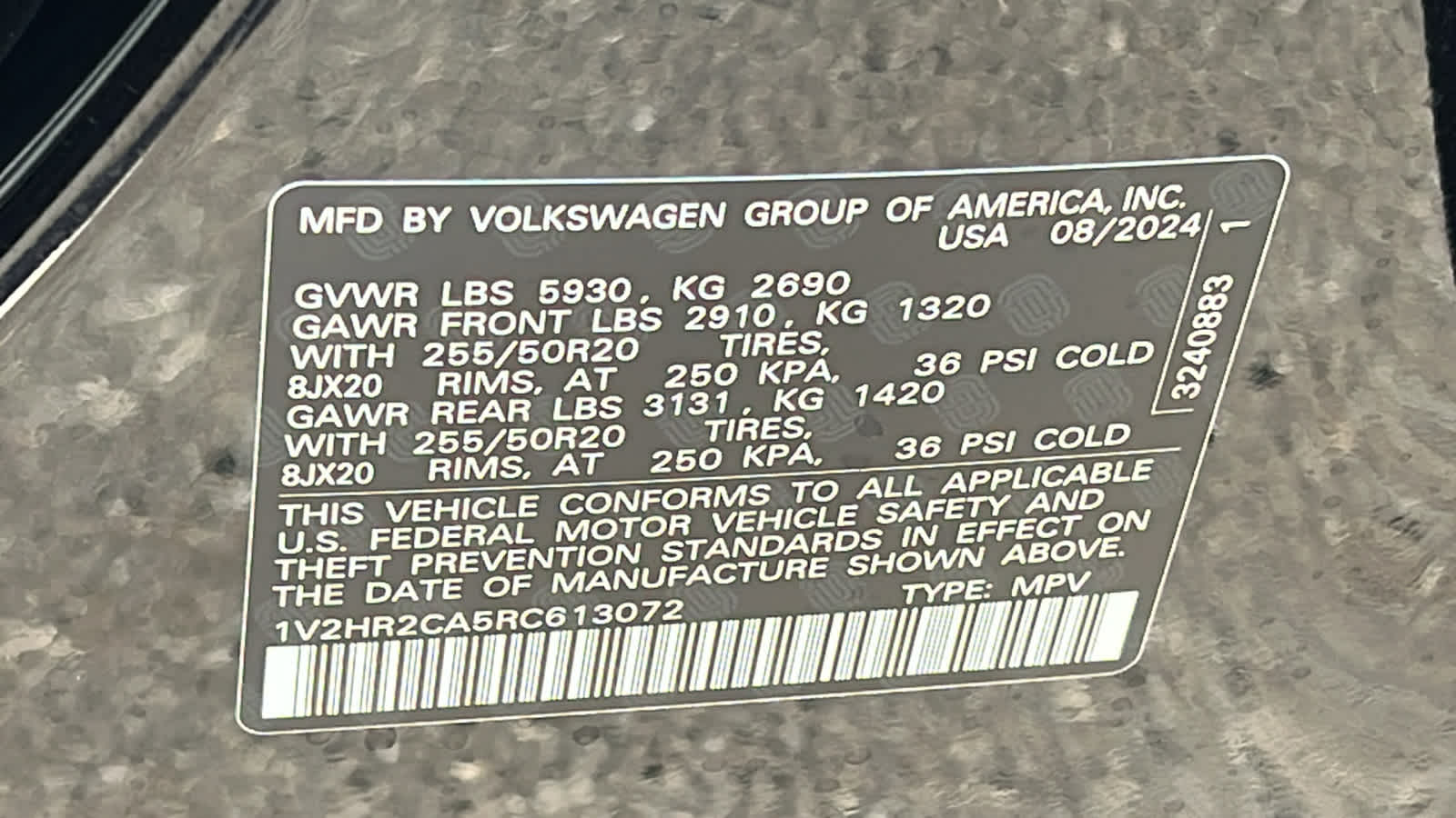 2024 Volkswagen Atlas 2.0T SE w/Technology 21