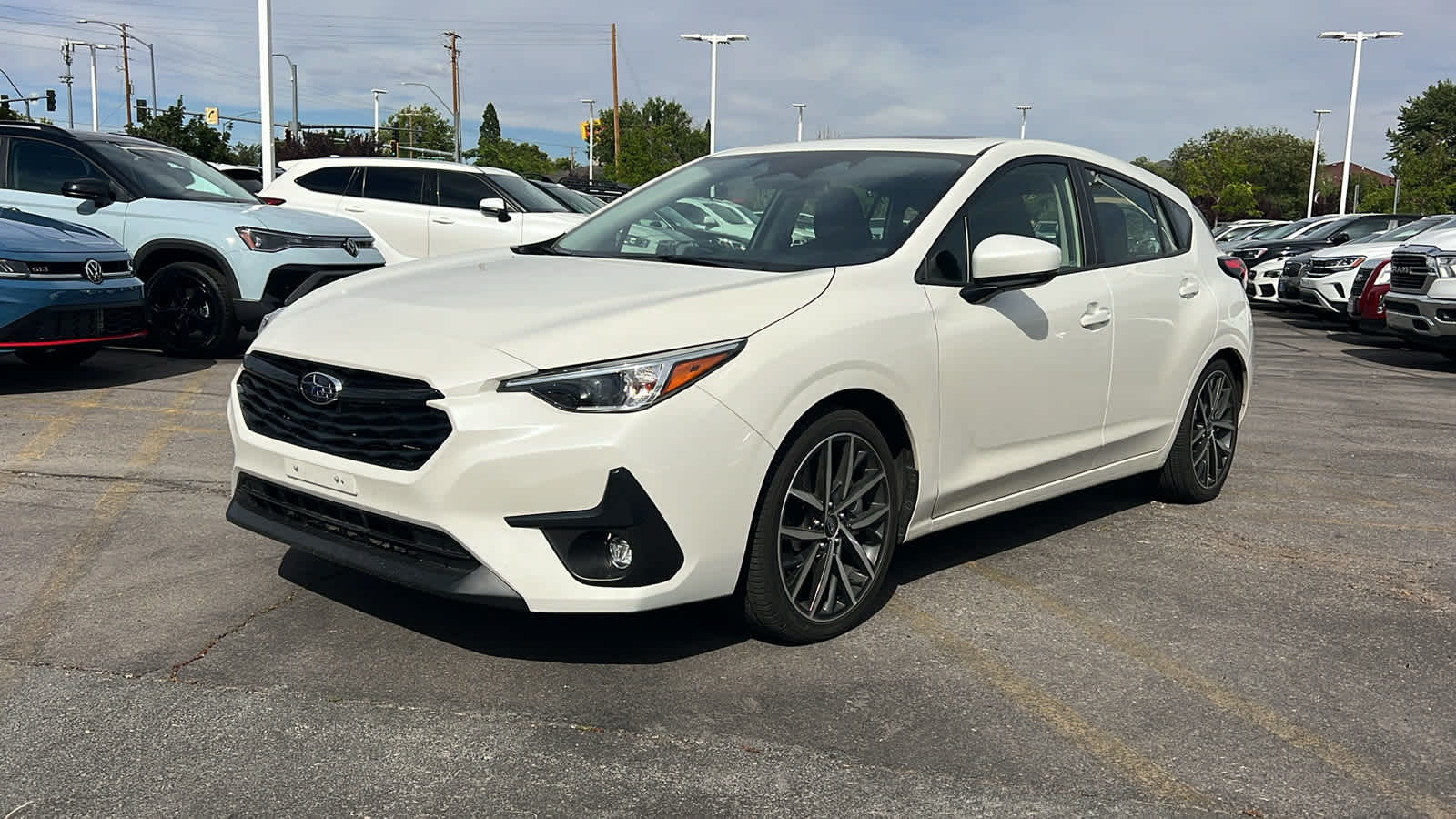 Crystal White Pearl 2024 Subaru Impreza Wagon All-Wheel Drive Continuously Variable Transmission