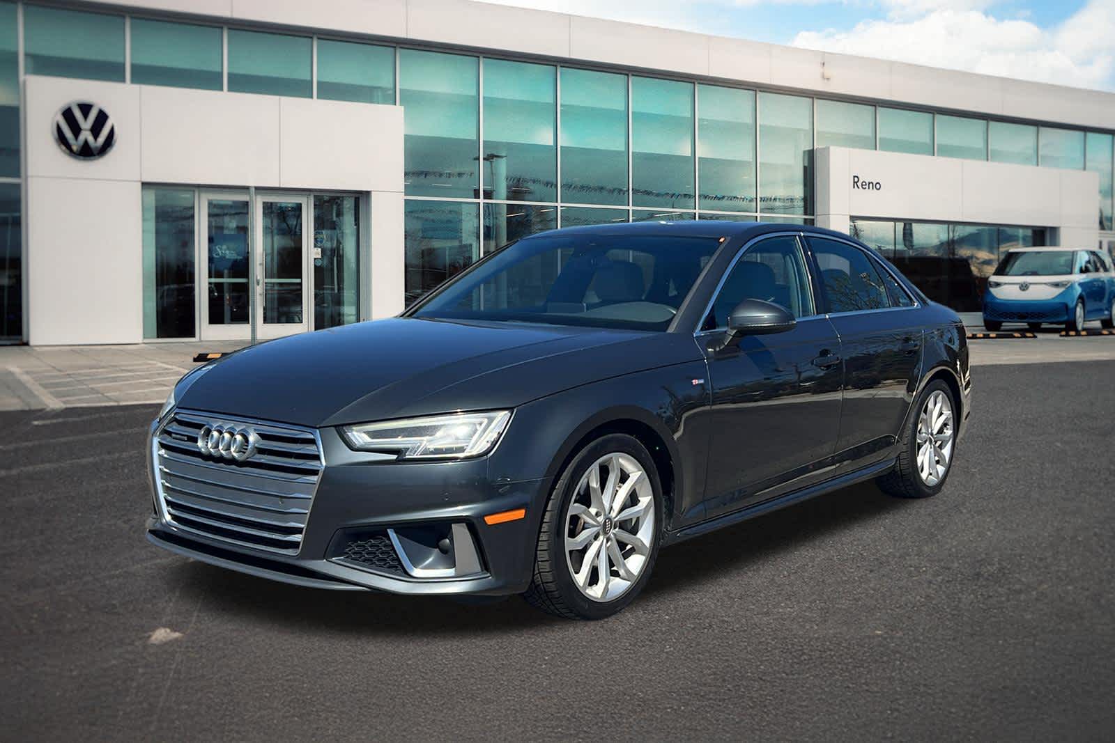 Gray 2019 Audi A4 quattro Premium Plus 45 TFSI Sedan All-Wheel Drive 7-Speed Automatic