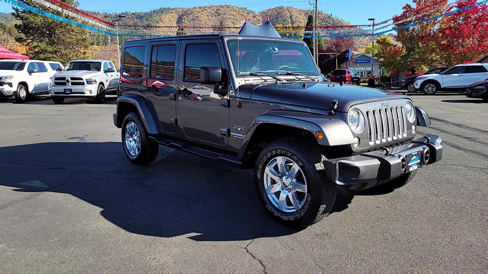 Used 2017 Jeep Wrangler Unlimited Sahara with VIN 1C4HJWEG7HL593066 for sale in Grants Pass, OR