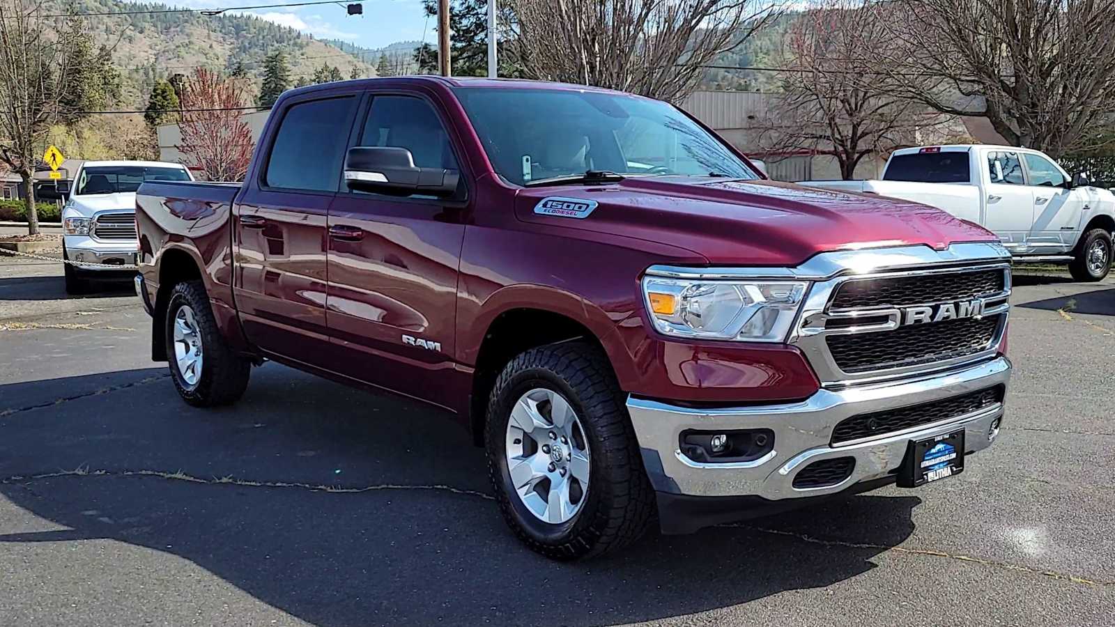 Used 2021 RAM Ram 1500 Pickup Big Horn/Lone Star with VIN 1C6SRFFM1MN694032 for sale in Grants Pass, OR