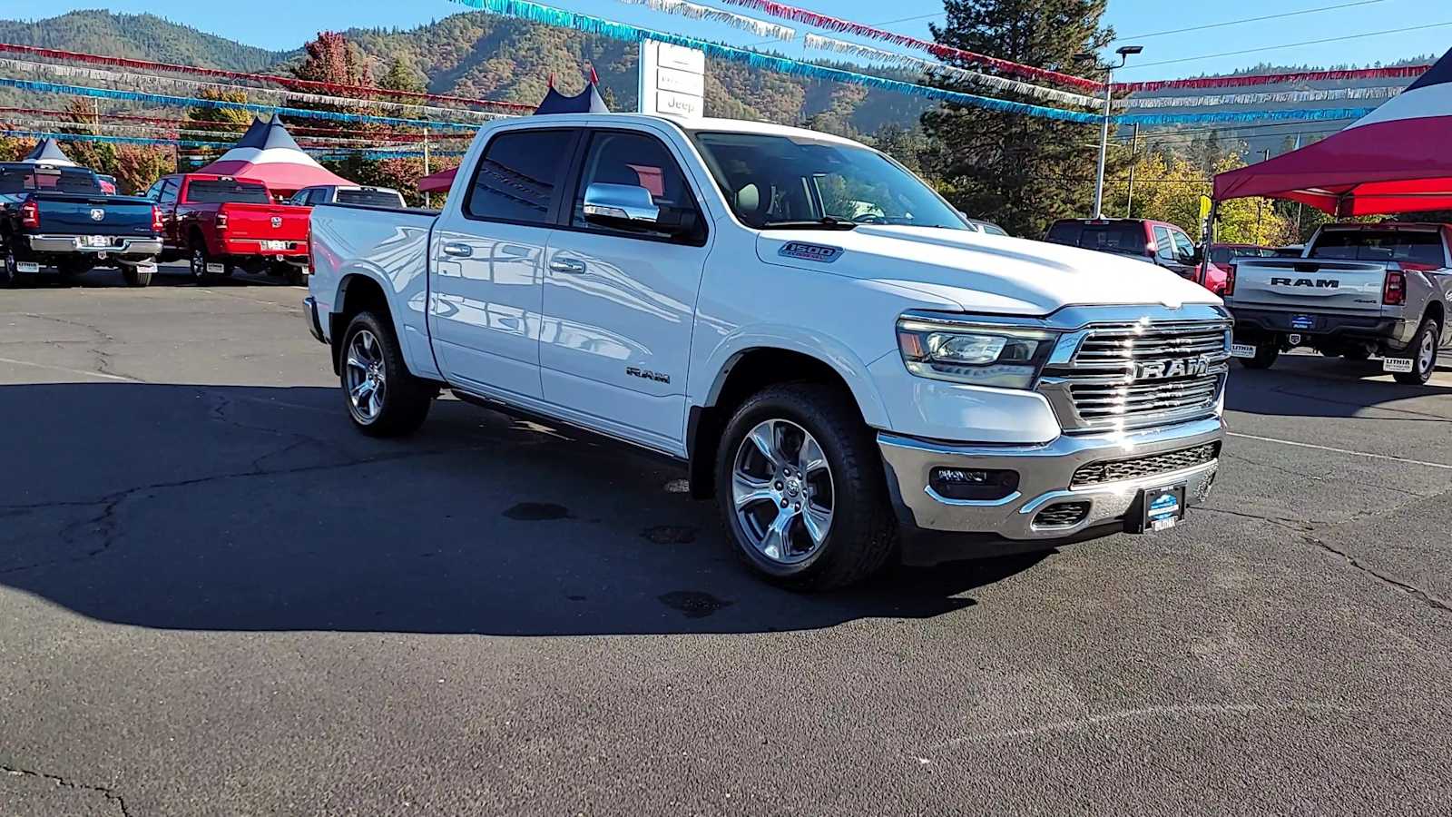 Used 2021 RAM Ram 1500 Pickup Laramie with VIN 1C6SRFJM3MN723795 for sale in Grants Pass, OR