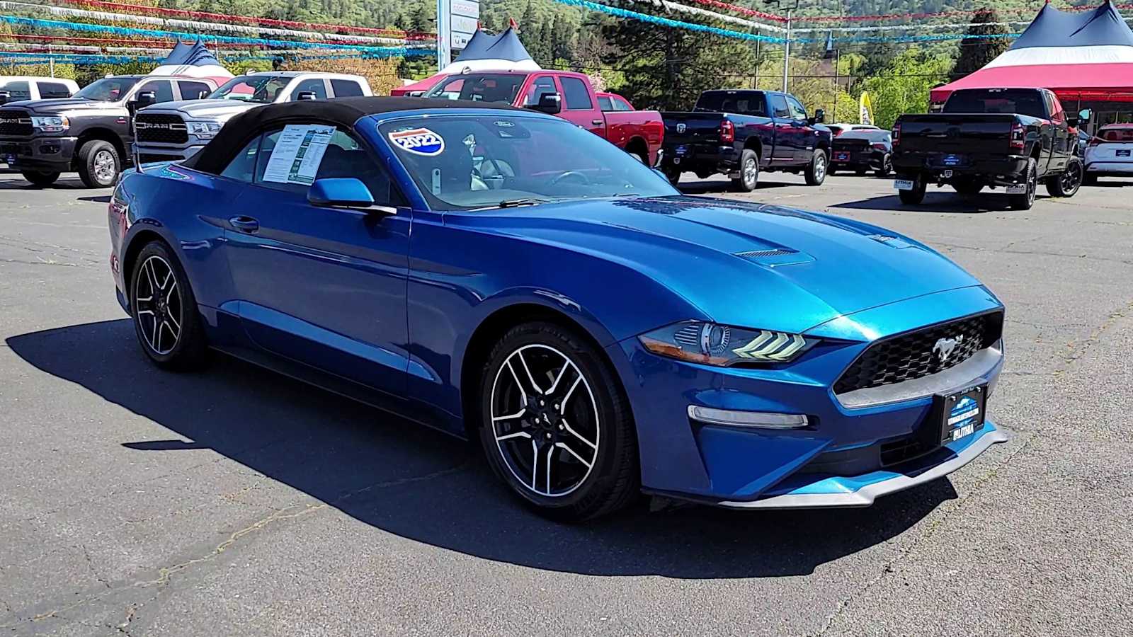 Used 2022 Ford Mustang EcoBoost Premium with VIN 1FATP8UH4N5124523 for sale in Grants Pass, OR
