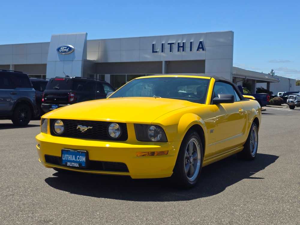 Screaming Yellow 2006 Ford Mustang Convertible Rear-Wheel Drive 5-Speed Automatic