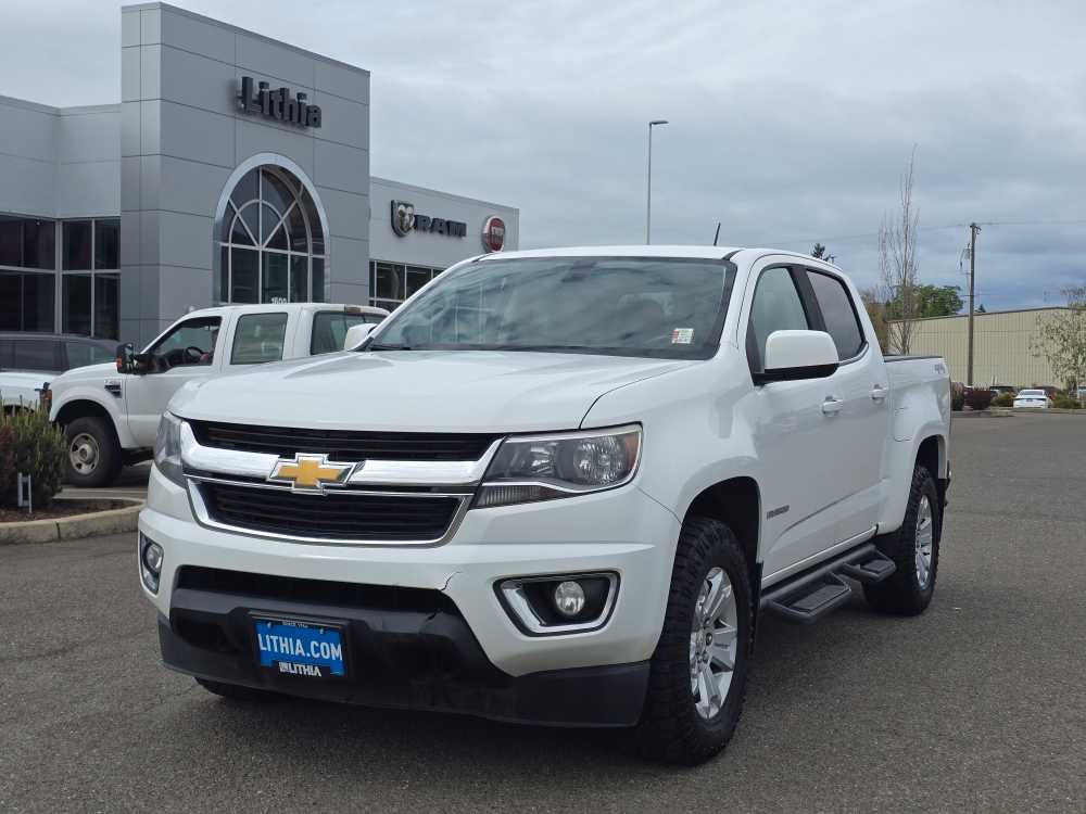 Summit White 2017 Chevrolet Colorado LT Crew Cab 4WD Pickup Truck Four-Wheel Drive 8-Speed Automatic