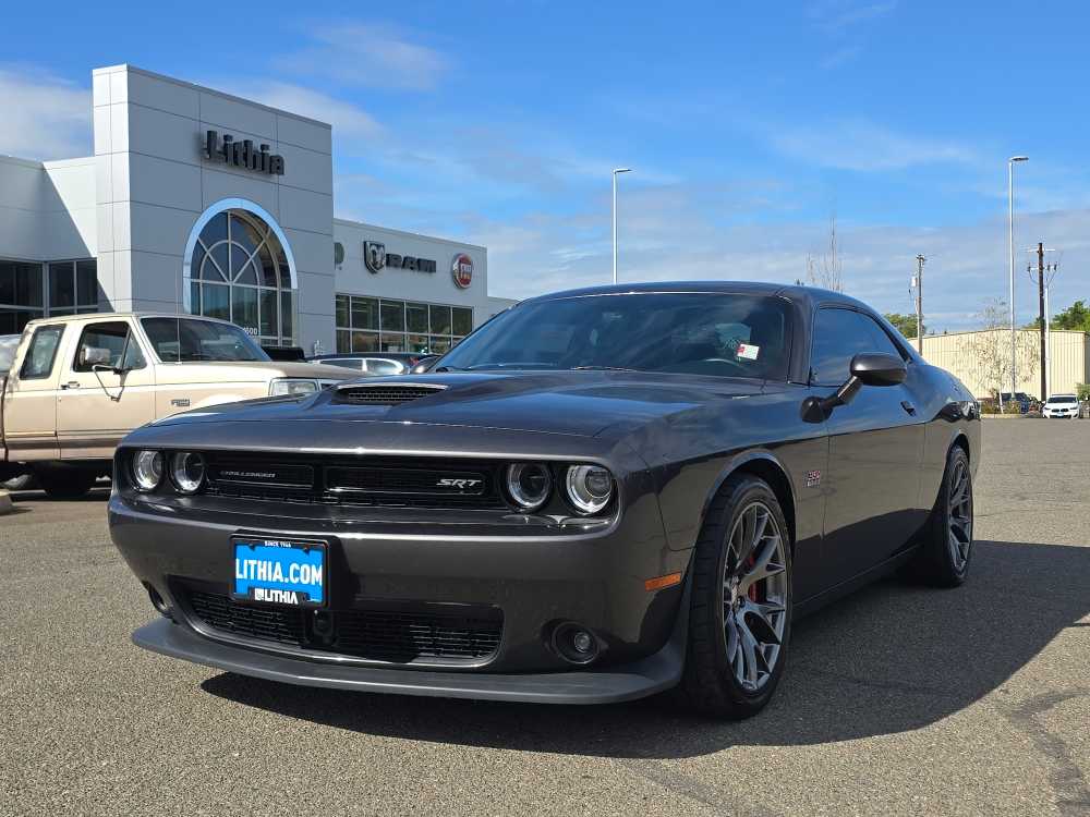 Gray (Granite Pearlcoat) 2016 Dodge Challenger SRT 392 RWD Coupe Rear-Wheel Drive 8-Speed Automatic