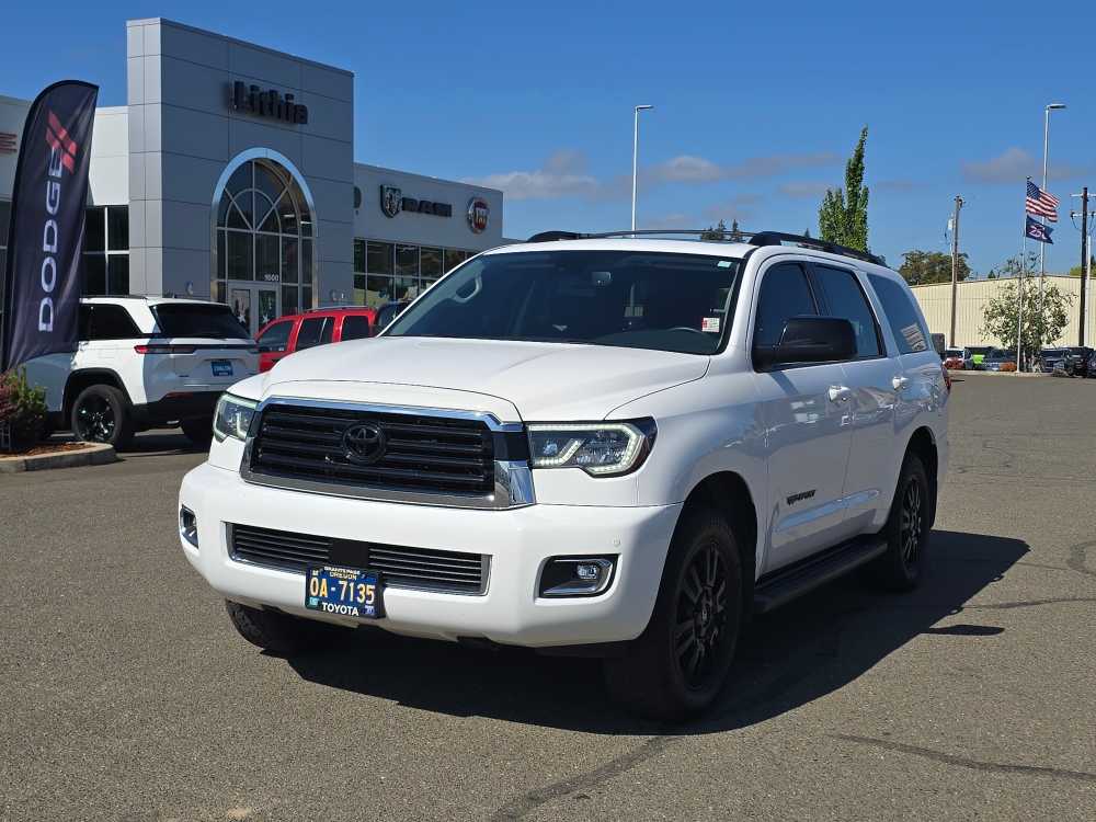 Super White 2021 Toyota Sequoia SUV / Crossover Four-Wheel Drive 6-Speed Automatic
