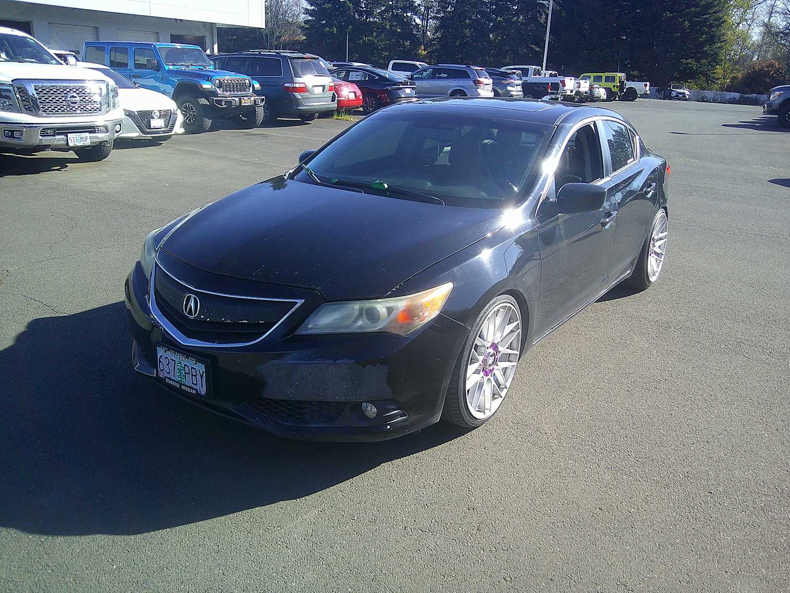 Black 2015 Acura ILX 2.4L FWD with Premium Package Sedan Front-Wheel Drive 6-Speed Manual