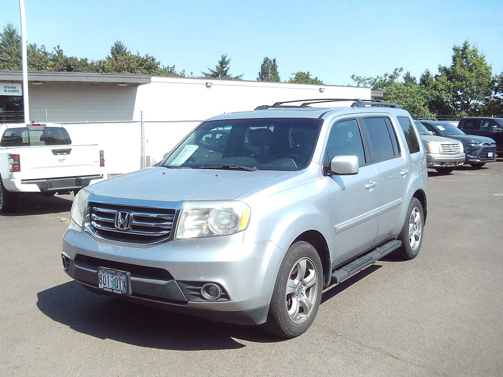 Alabaster Silver Metallic 2013 Honda Pilot SUV / Crossover Four-Wheel Drive 5-Speed Automatic