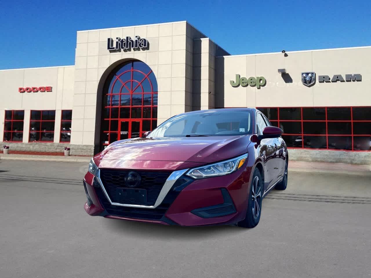 Red (Scarlet Ember Tintcoat) 2022 Nissan Sentra Sedan Front-Wheel Drive Continuously Variable Transmission