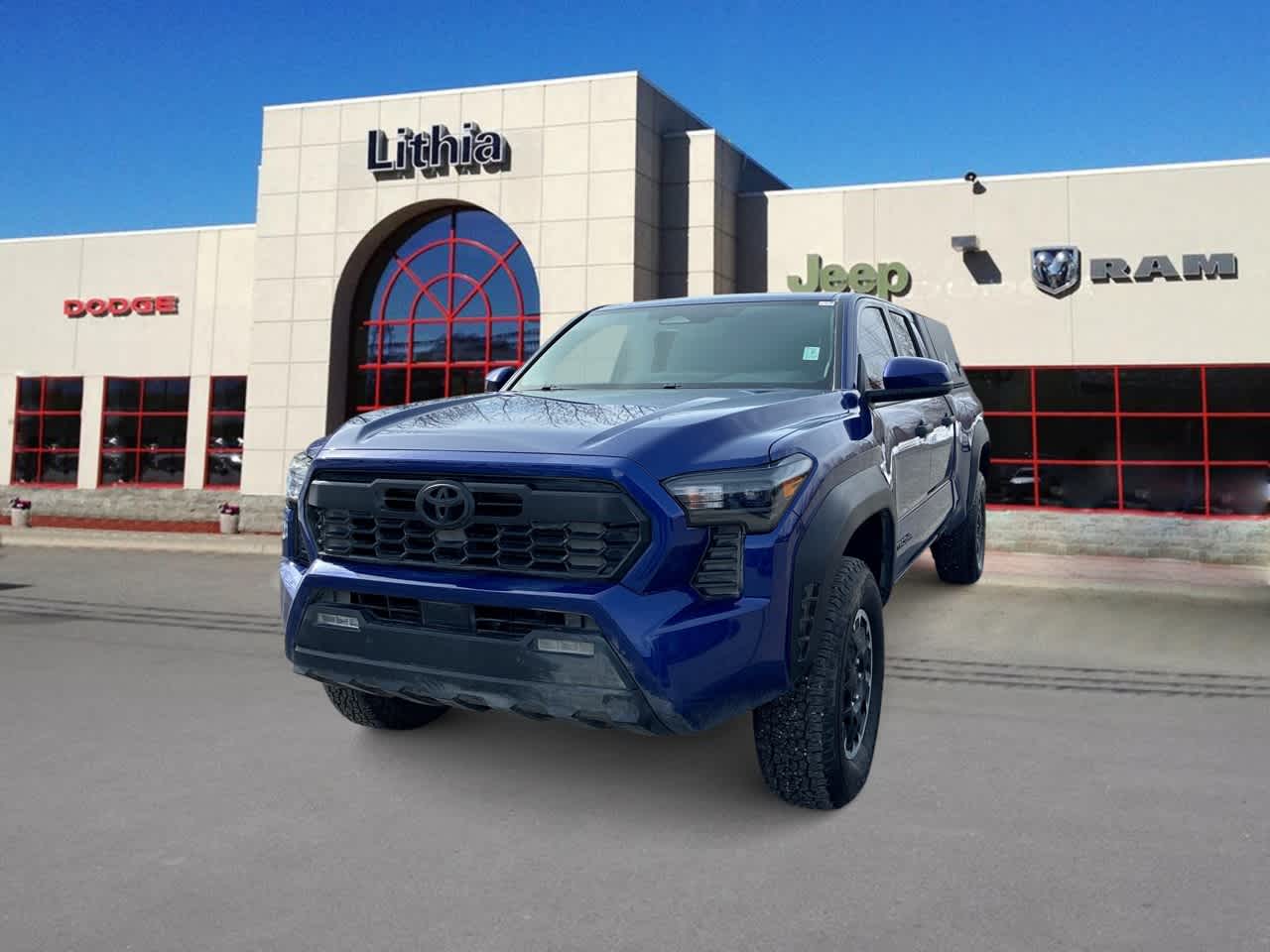 Blue Crush Metallic 2024 Toyota Tacoma TRD Off-Road Double Cab 4WD Pickup Truck Four-Wheel Drive Automatic