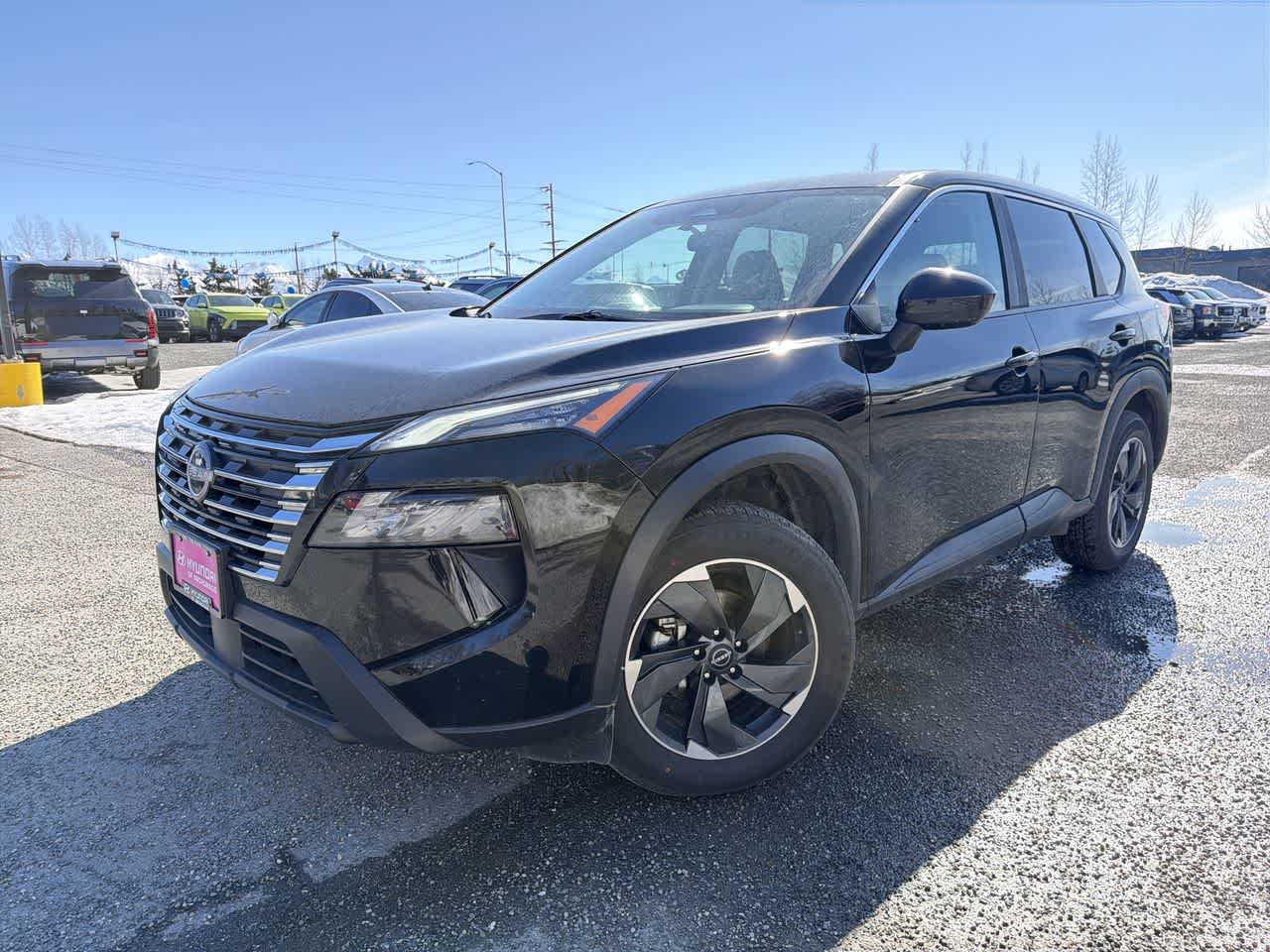Super Black 2025 Nissan Rogue SV AWD SUV / Crossover All-Wheel Drive Continuously Variable Transmission