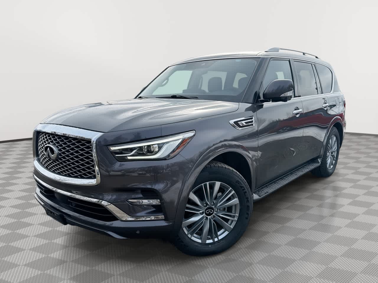 Anthracite Gray 2024 INFINITI QX80 Luxe 4WD SUV / Crossover All-Wheel Drive 7-Speed Automatic