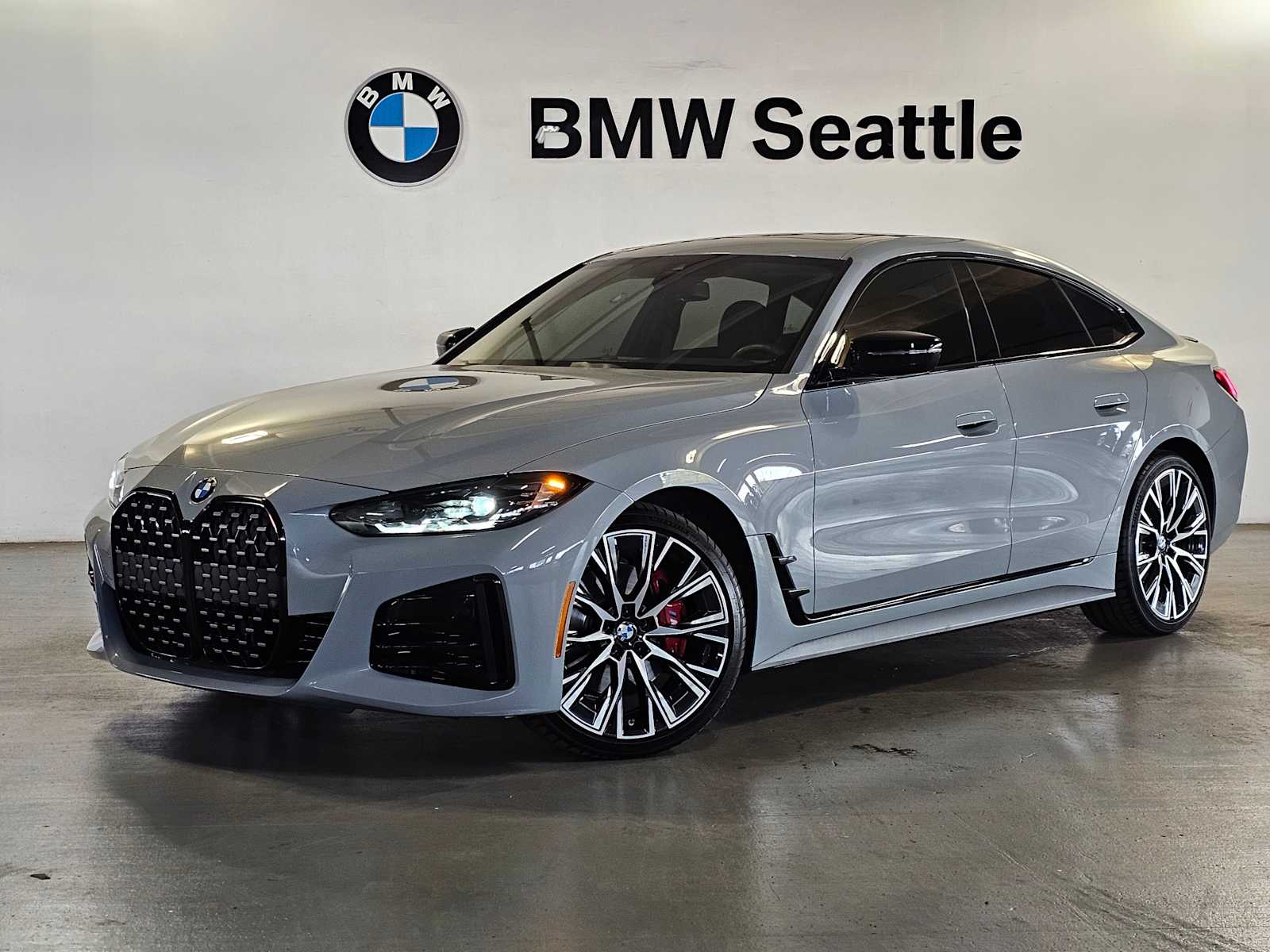Gray (Brooklyn Grey Metallic) 2024 BMW 4 Series Sedan All-Wheel Drive 8-Speed Automatic