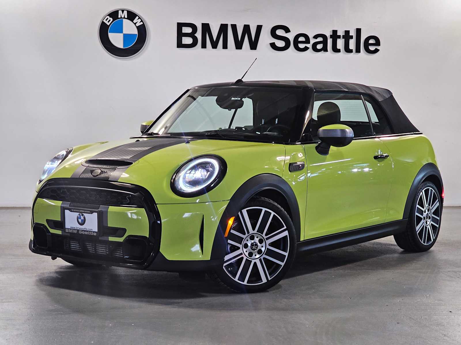 Zesty Yellow 2022 MINI Cooper S Convertible FWD Convertible Front-Wheel Drive 7-Speed Automatic