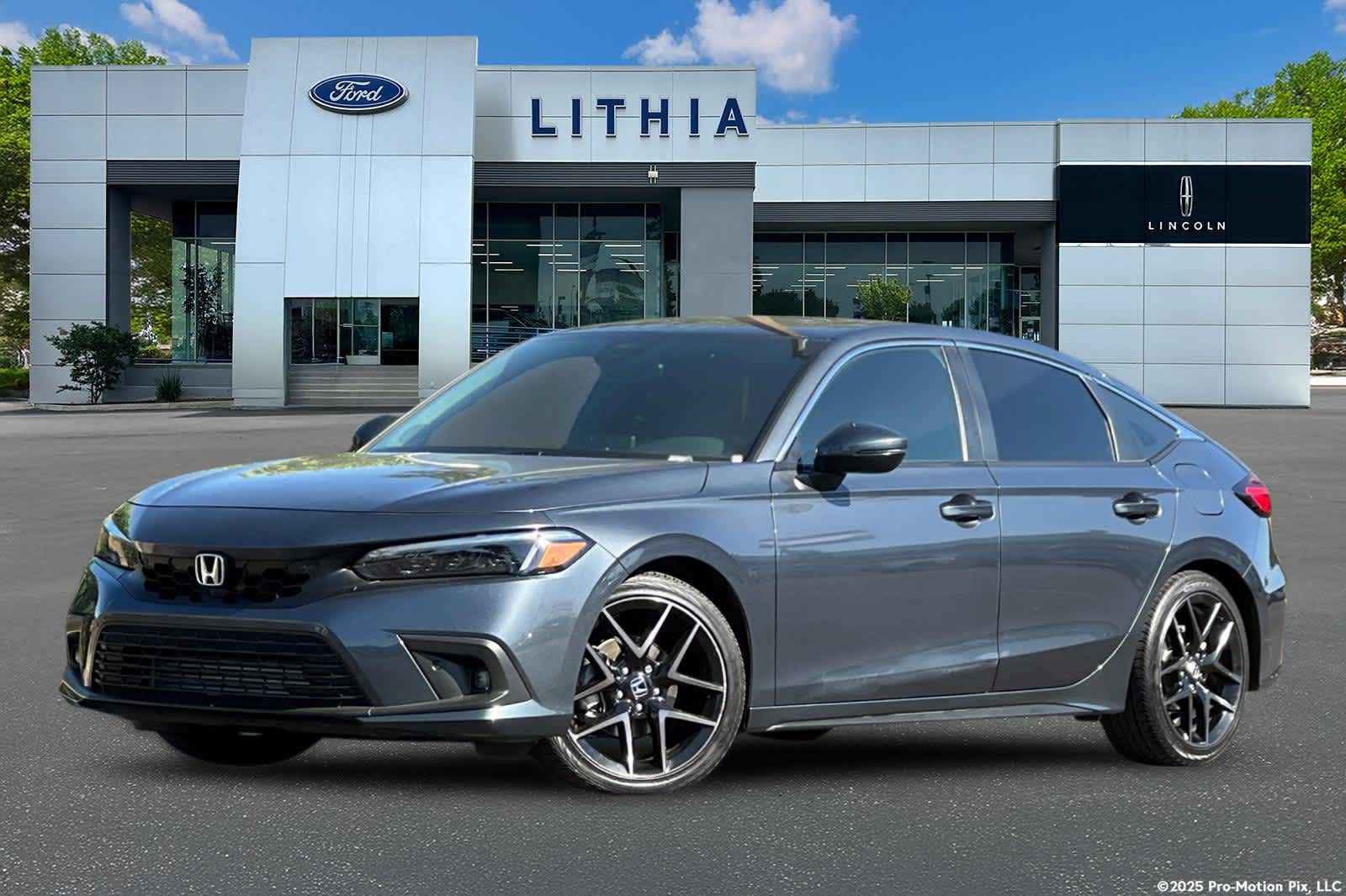 Meteorite Gray Metallic 2024 Honda Civic Hatchback Sport Touring FWD Hatchback Front-Wheel Drive Continuously Variable Transmission