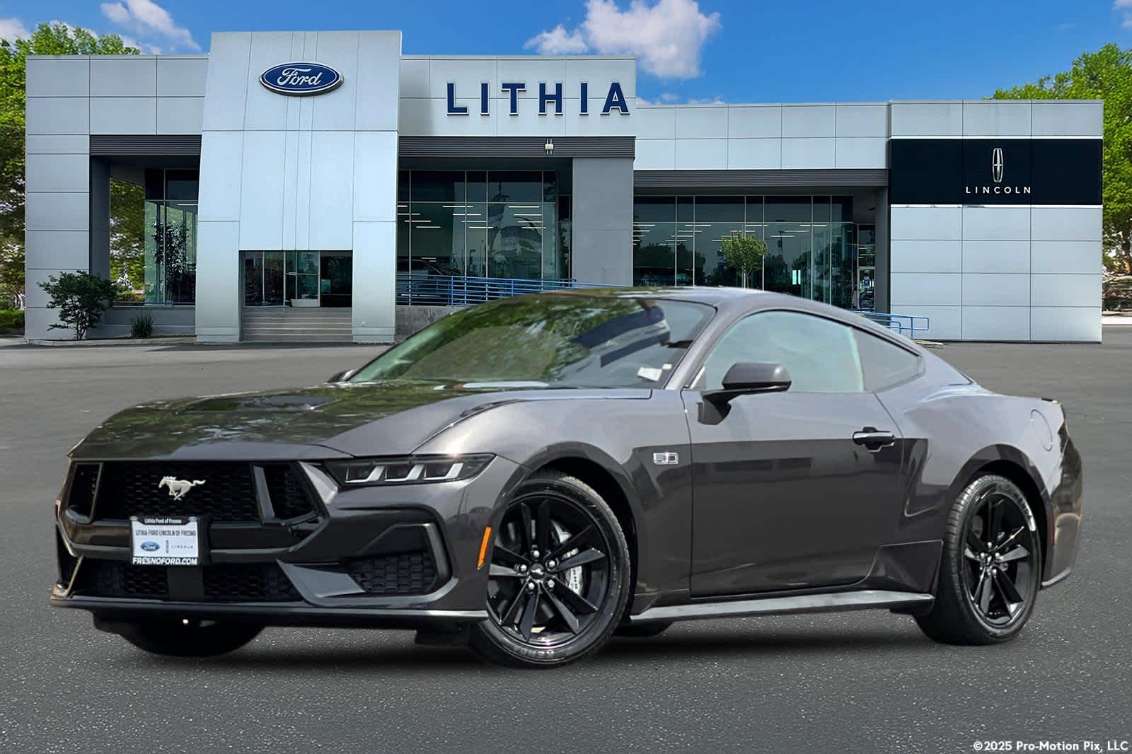 Dark Matter Gray Metallic 2024 Ford Mustang GT Fastback RWD Coupe Rear-Wheel Drive Manual