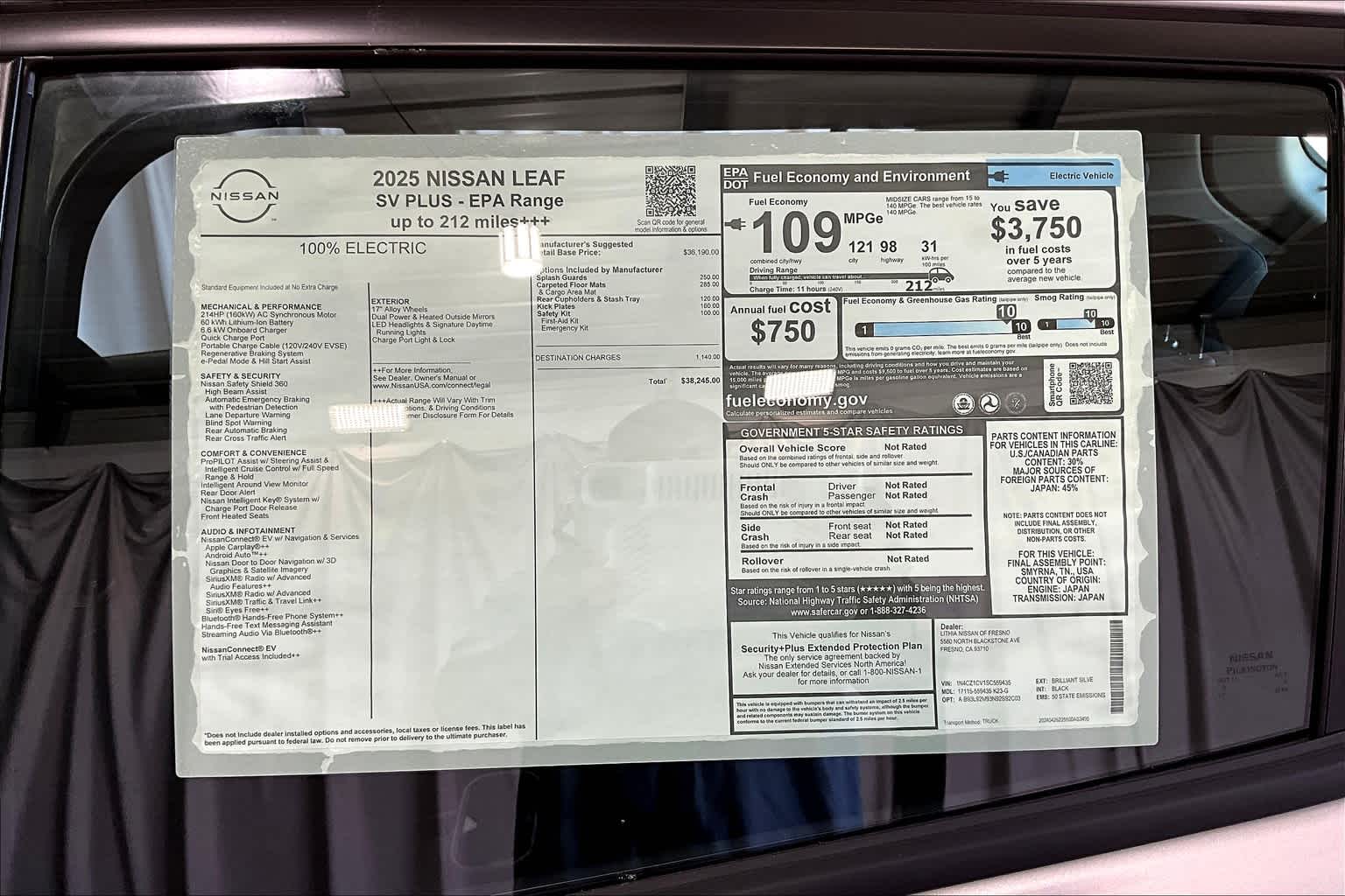 2025 Nissan LEAF SV PLUS 40