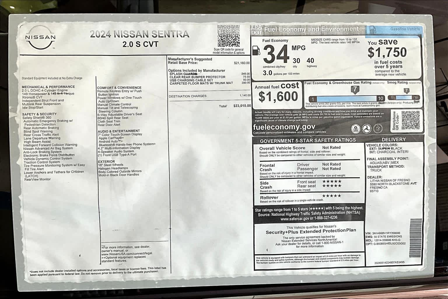 2024 Nissan Sentra S 30