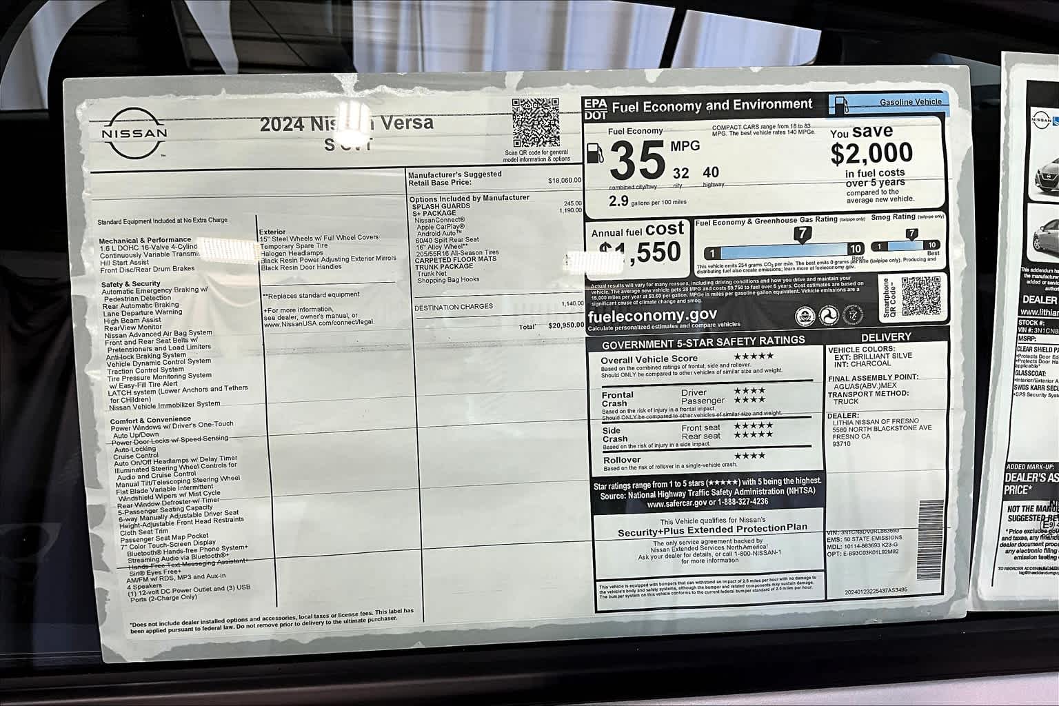 2024 Nissan Versa S 38