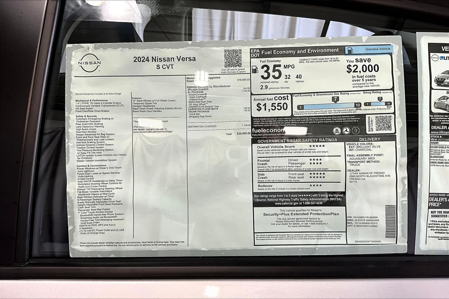 2024 Nissan Versa S 30