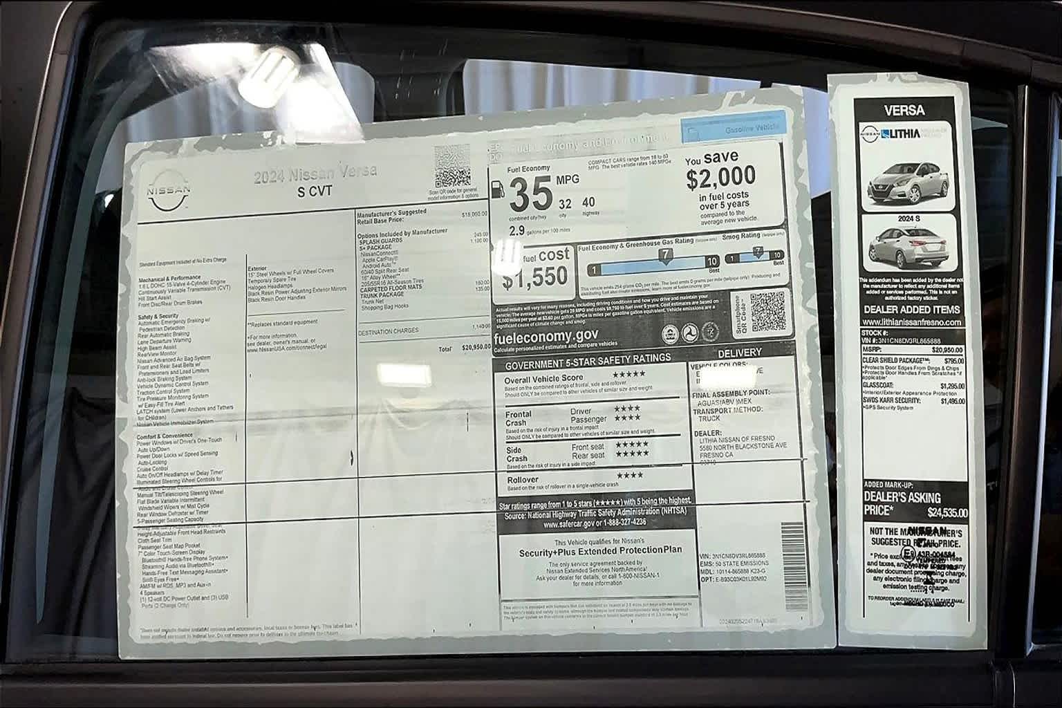 2024 Nissan Versa S 38