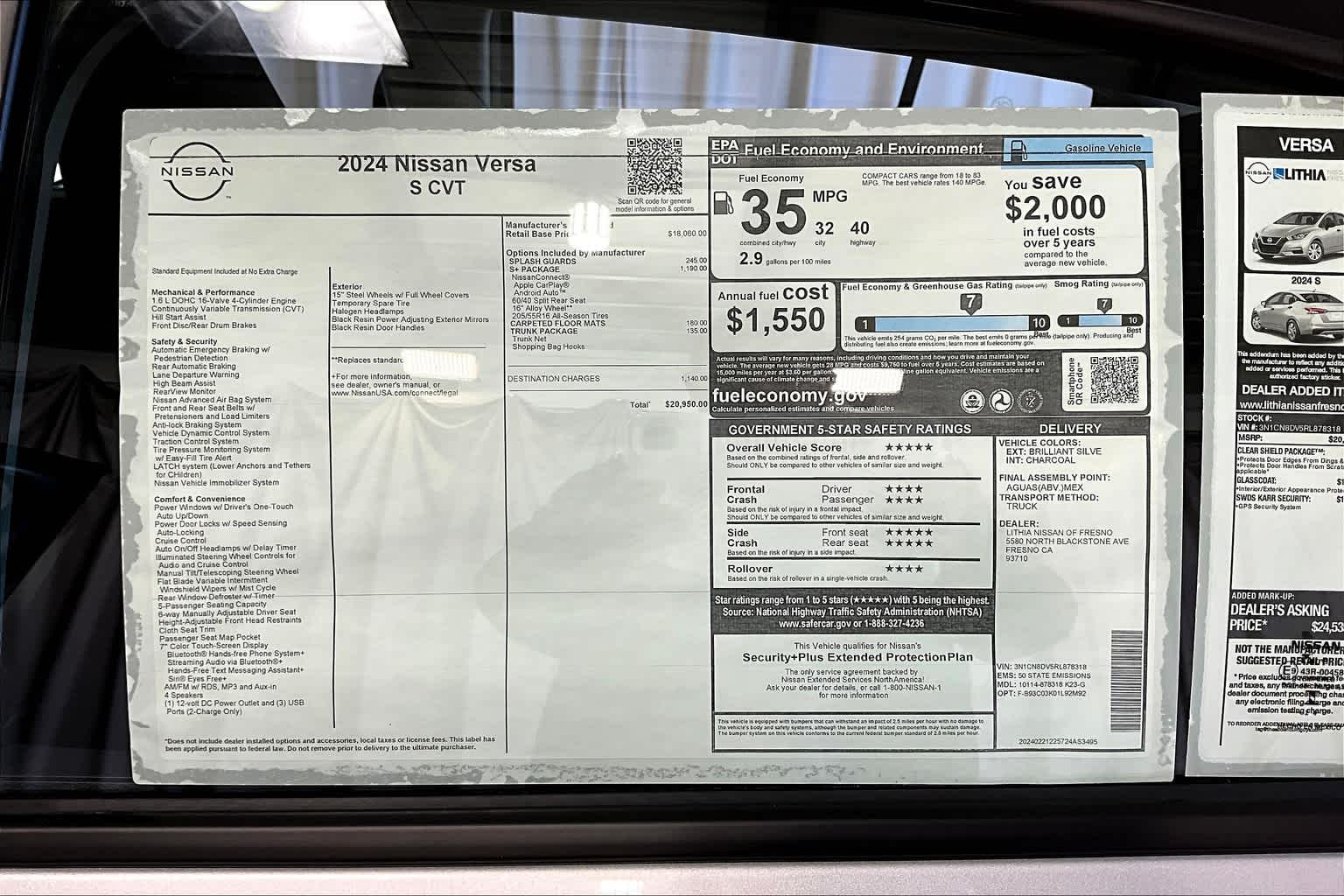 2024 Nissan Versa S 26