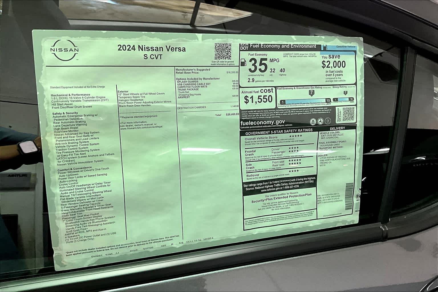 2024 Nissan Versa S 30